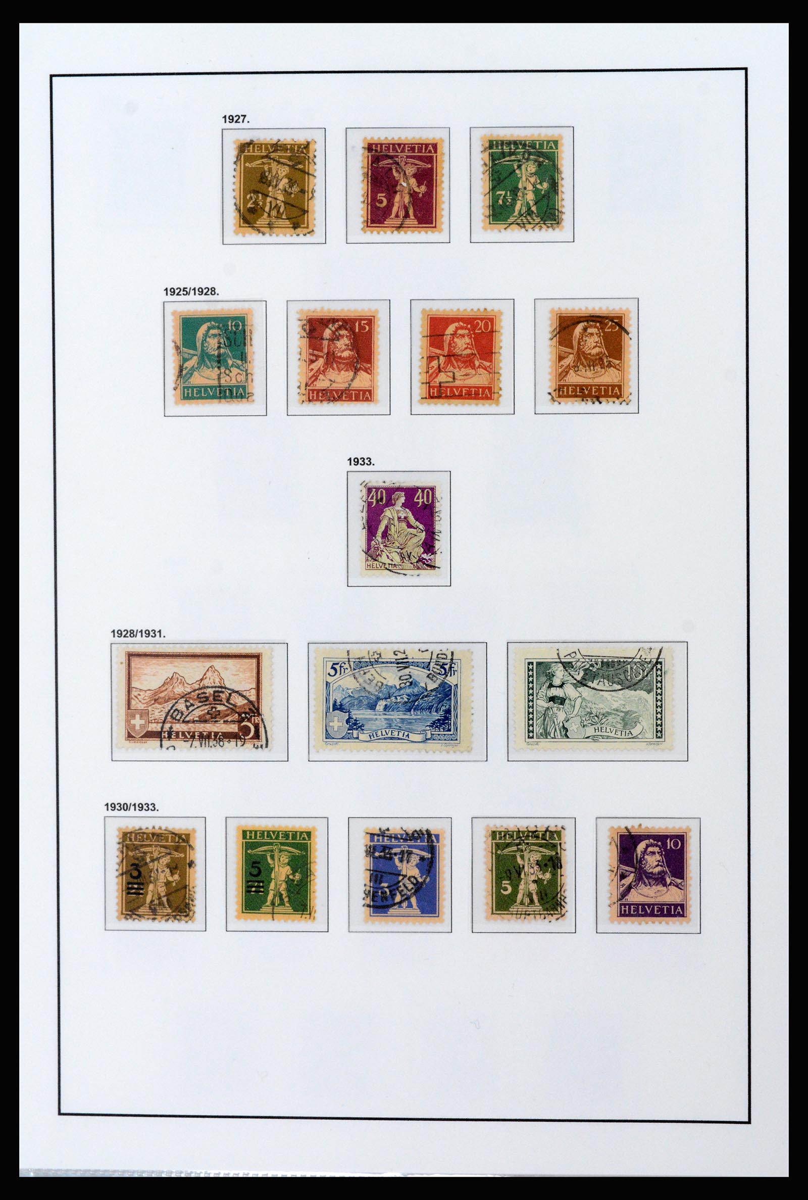 37225 009 - Postzegelverzameling 37225 Zwitserland 1854-2020.