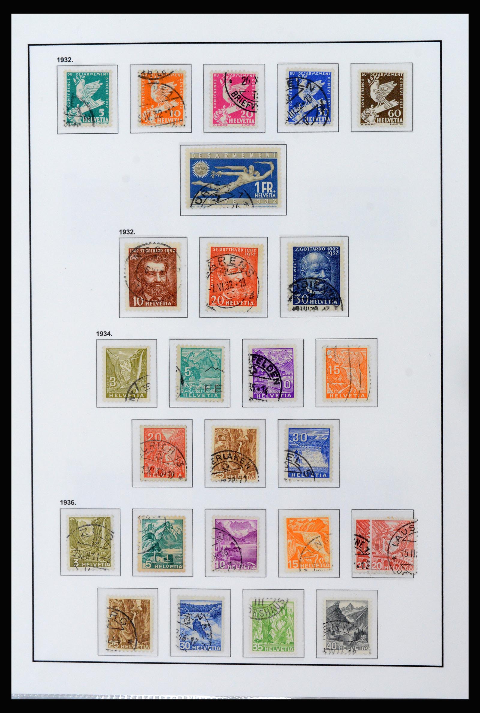 37225 010 - Postzegelverzameling 37225 Zwitserland 1854-2020.
