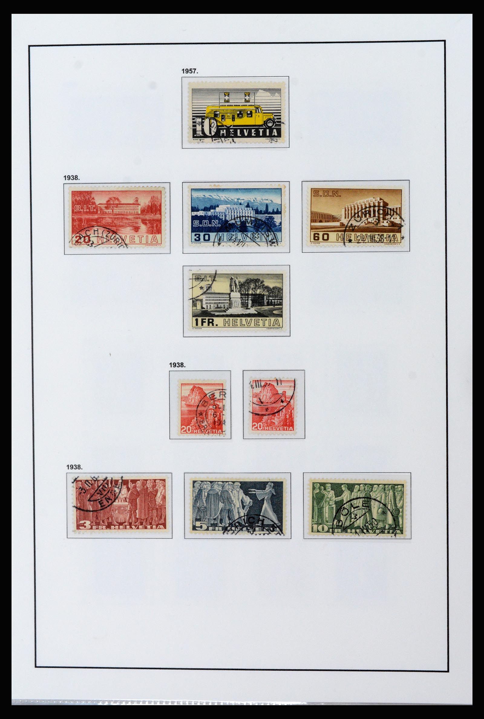 37225 011 - Postzegelverzameling 37225 Zwitserland 1854-2020.