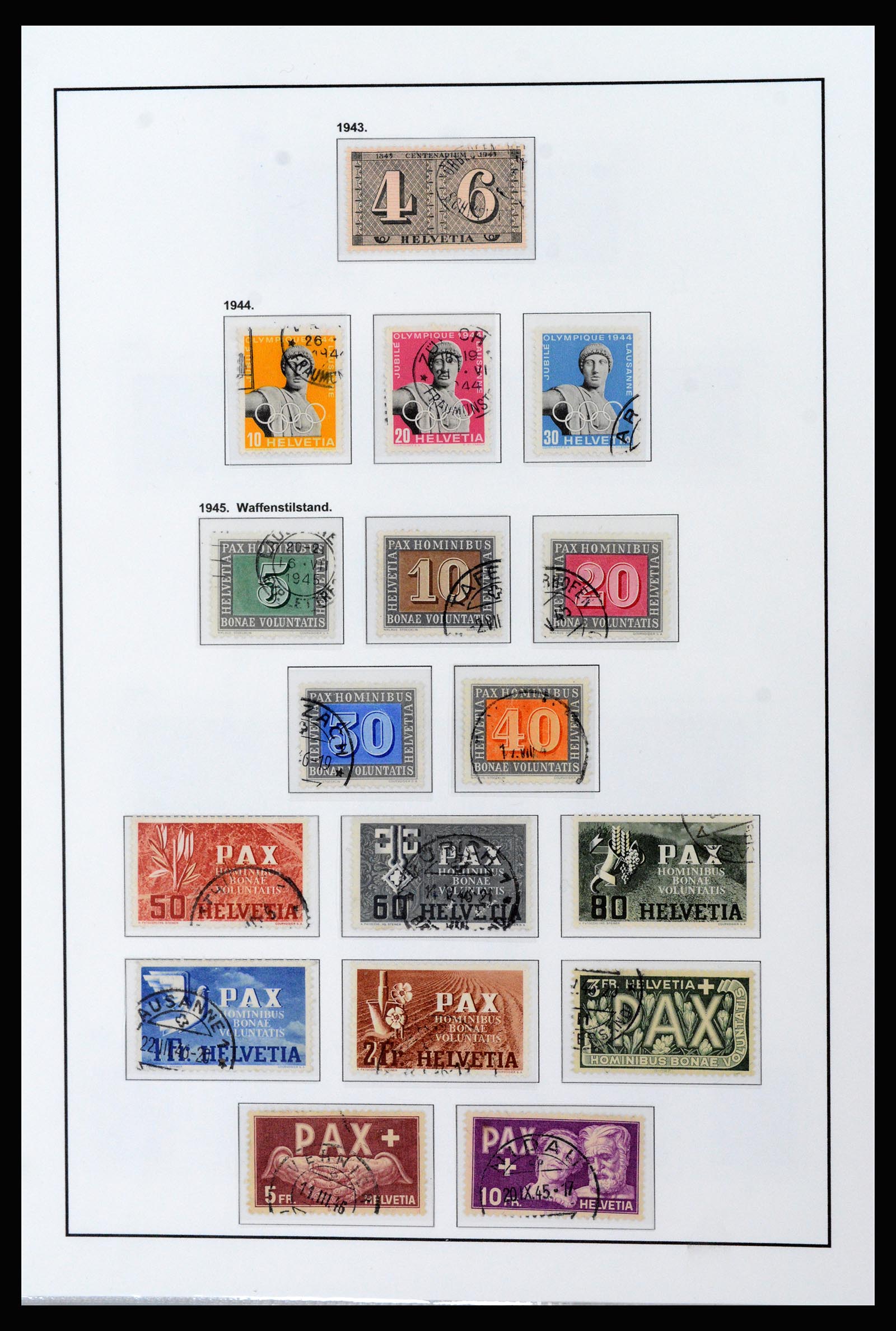 37225 014 - Postzegelverzameling 37225 Zwitserland 1854-2020.