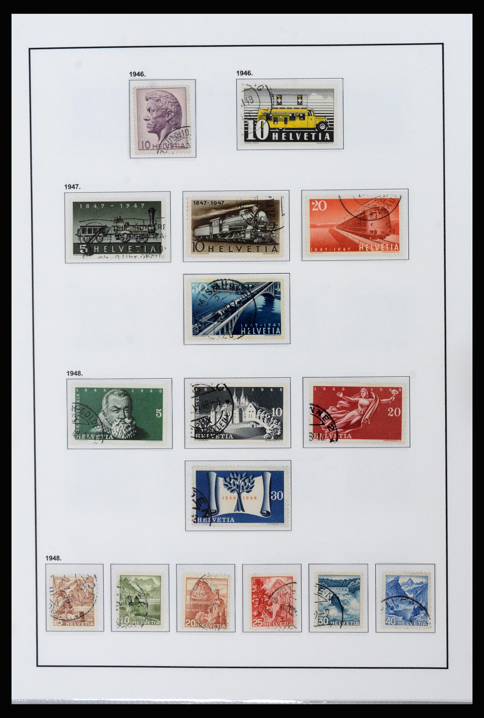 37225 015 - Postzegelverzameling 37225 Zwitserland 1854-2020.