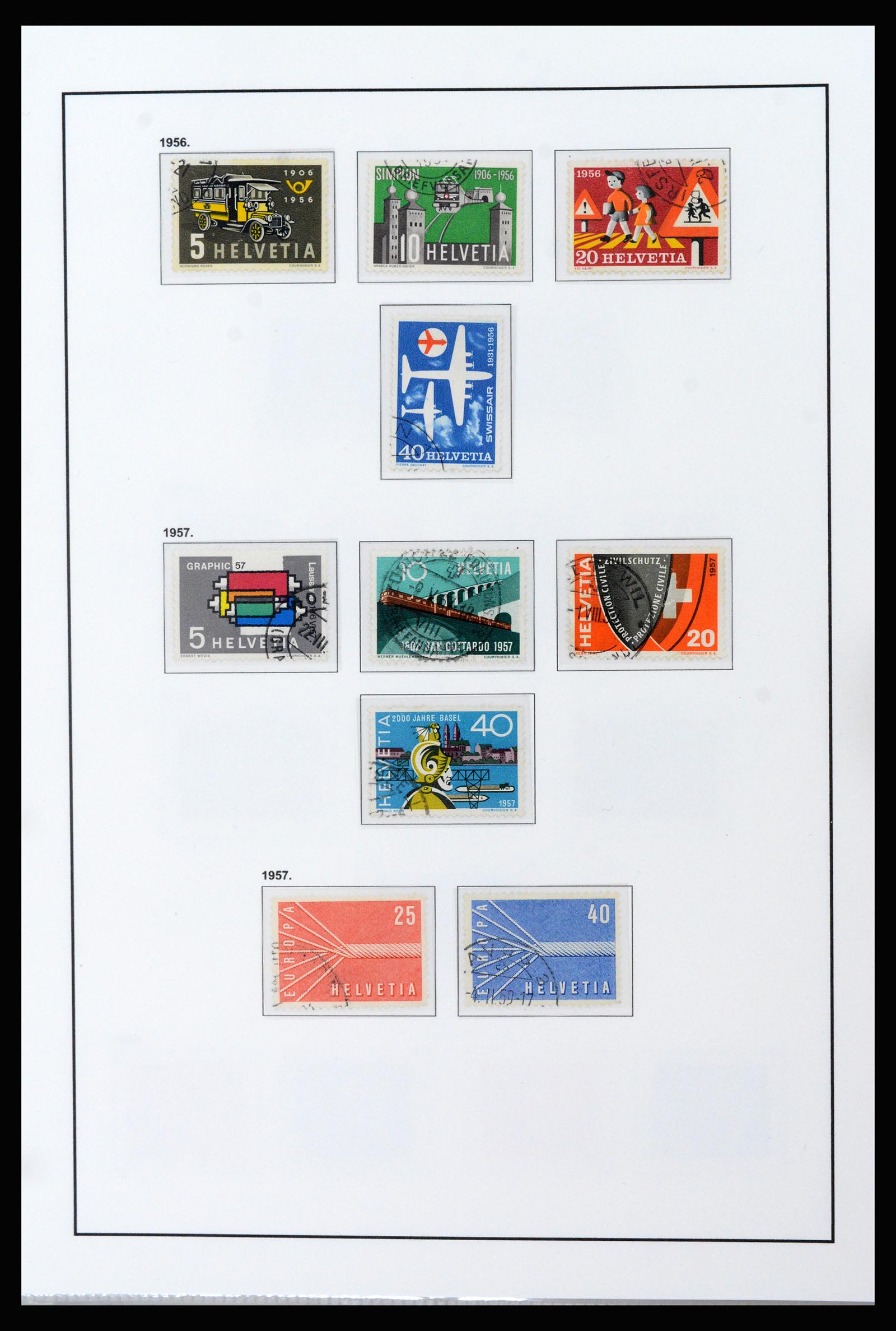 37225 018 - Postzegelverzameling 37225 Zwitserland 1854-2020.