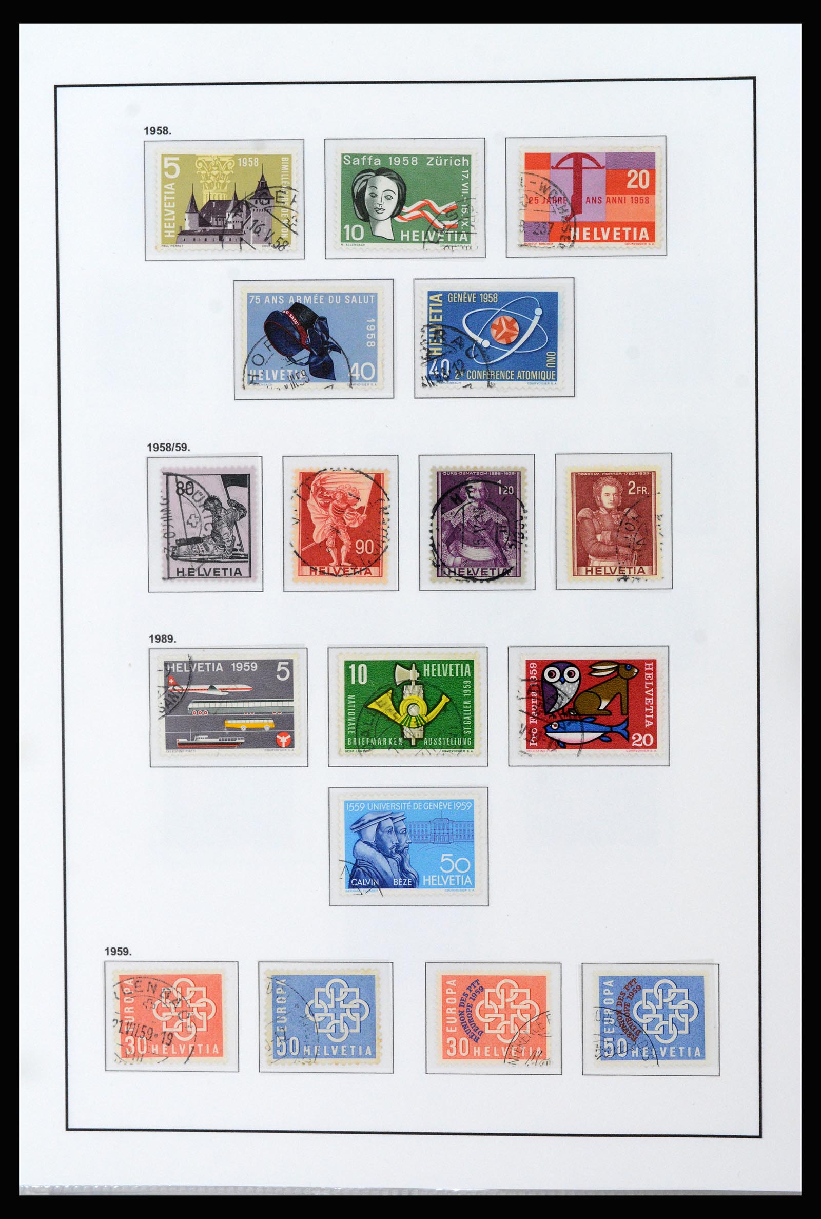 37225 019 - Postzegelverzameling 37225 Zwitserland 1854-2020.