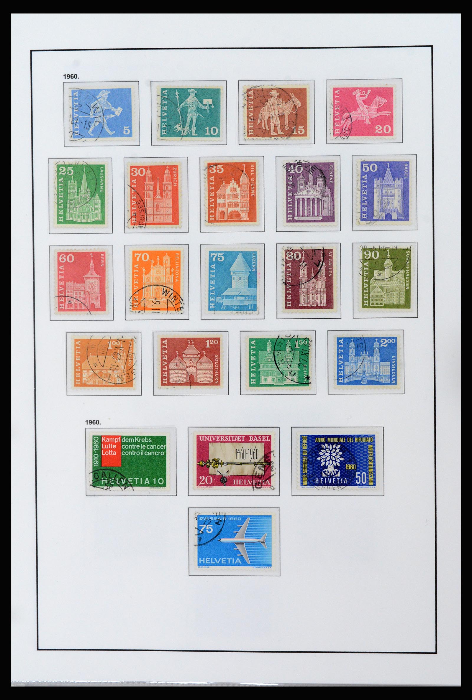 37225 020 - Postzegelverzameling 37225 Zwitserland 1854-2020.