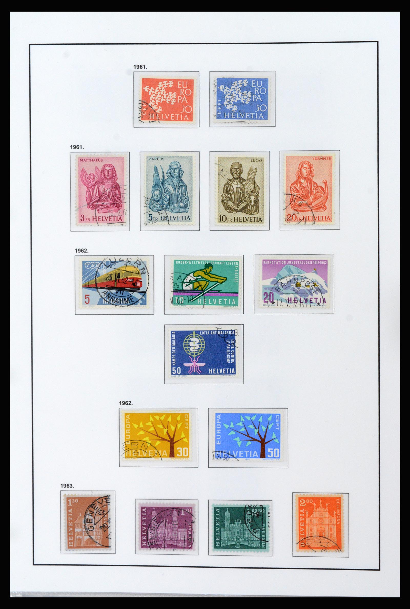 37225 022 - Postzegelverzameling 37225 Zwitserland 1854-2020.