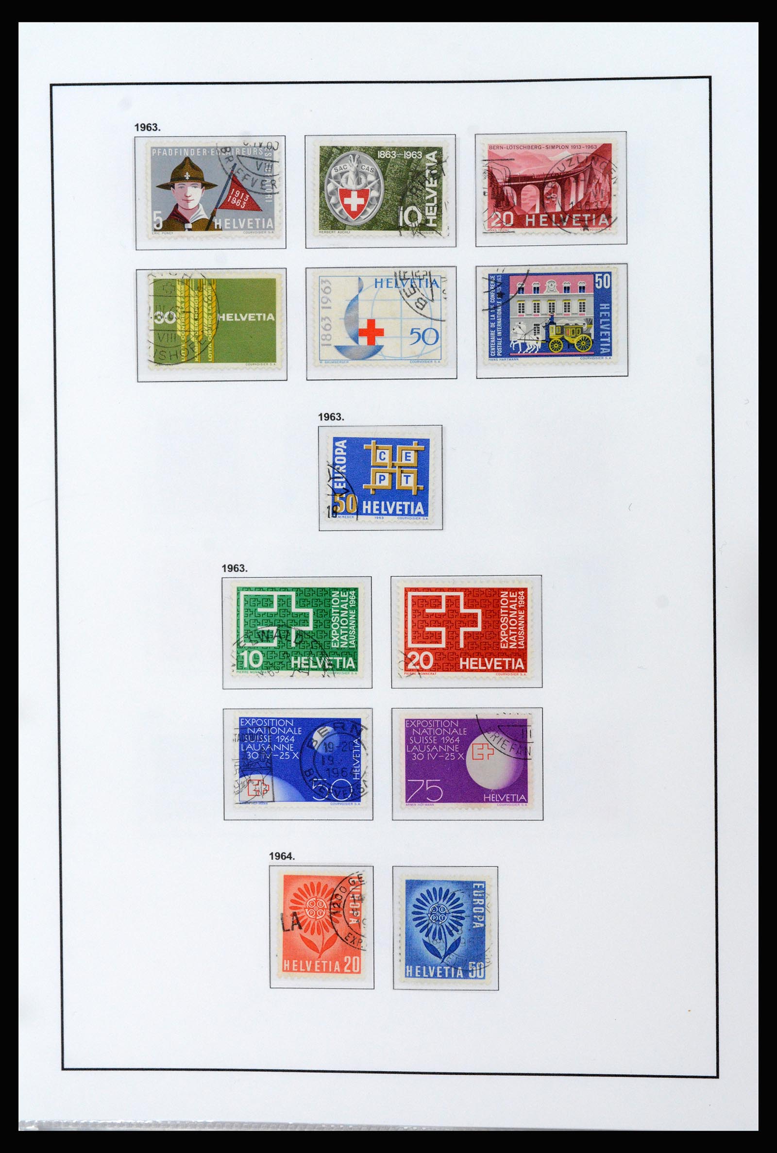 37225 023 - Postzegelverzameling 37225 Zwitserland 1854-2020.