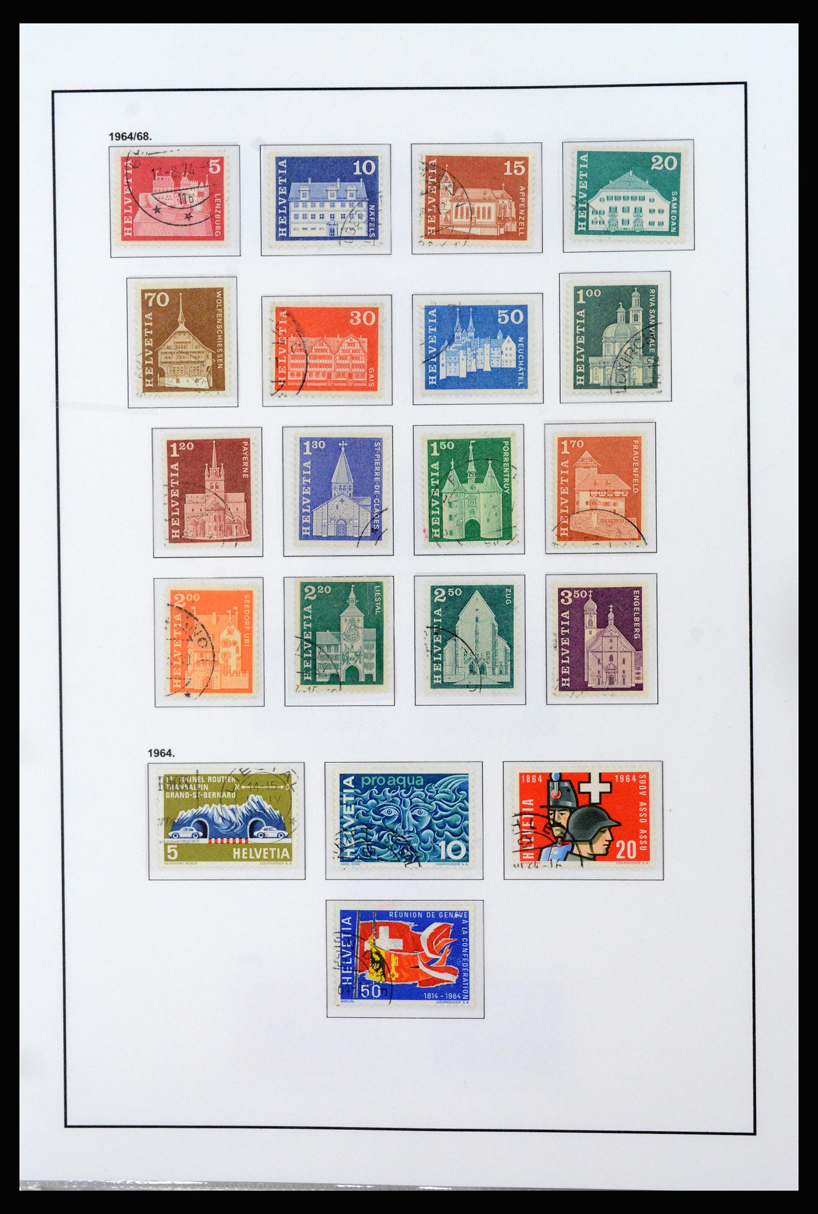 37225 024 - Postzegelverzameling 37225 Zwitserland 1854-2020.