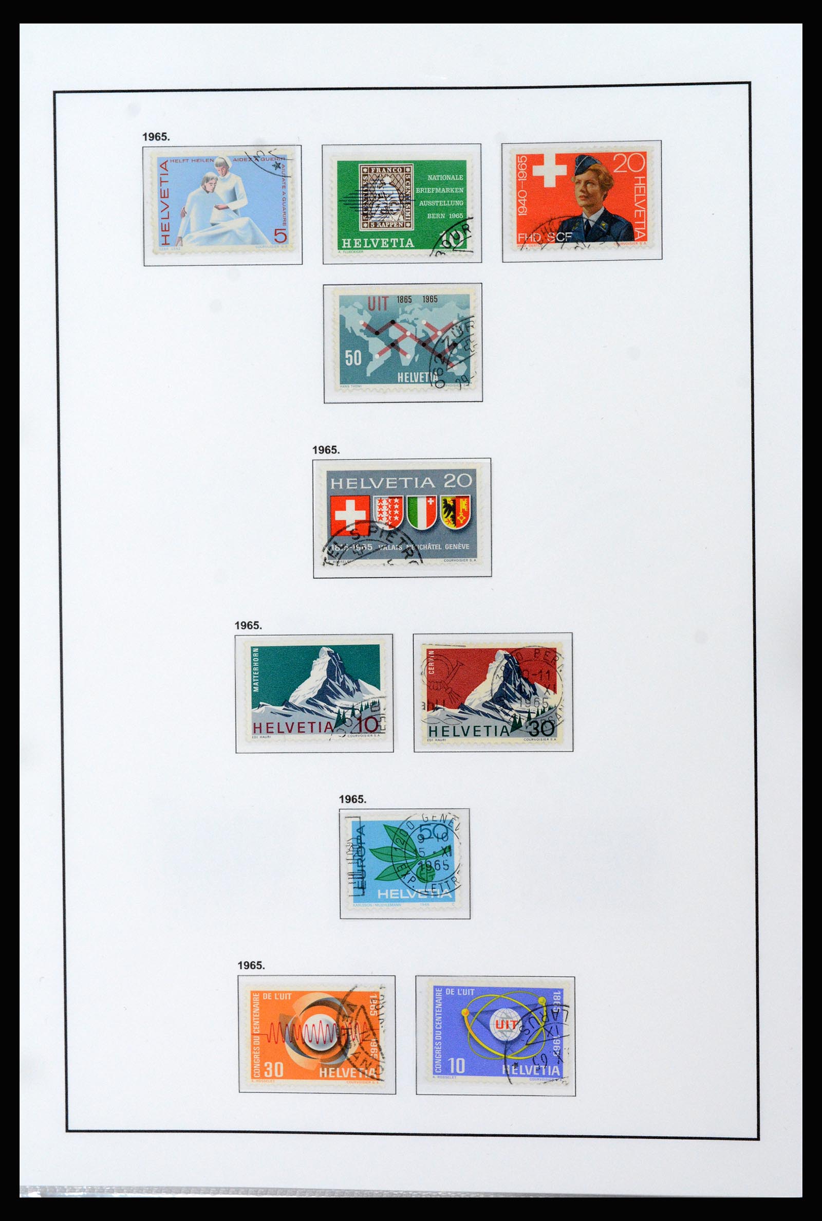 37225 025 - Postzegelverzameling 37225 Zwitserland 1854-2020.