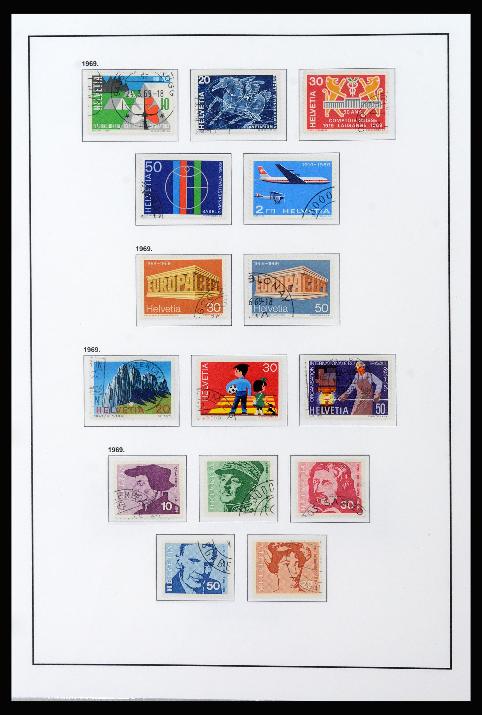 37225 028 - Postzegelverzameling 37225 Zwitserland 1854-2020.