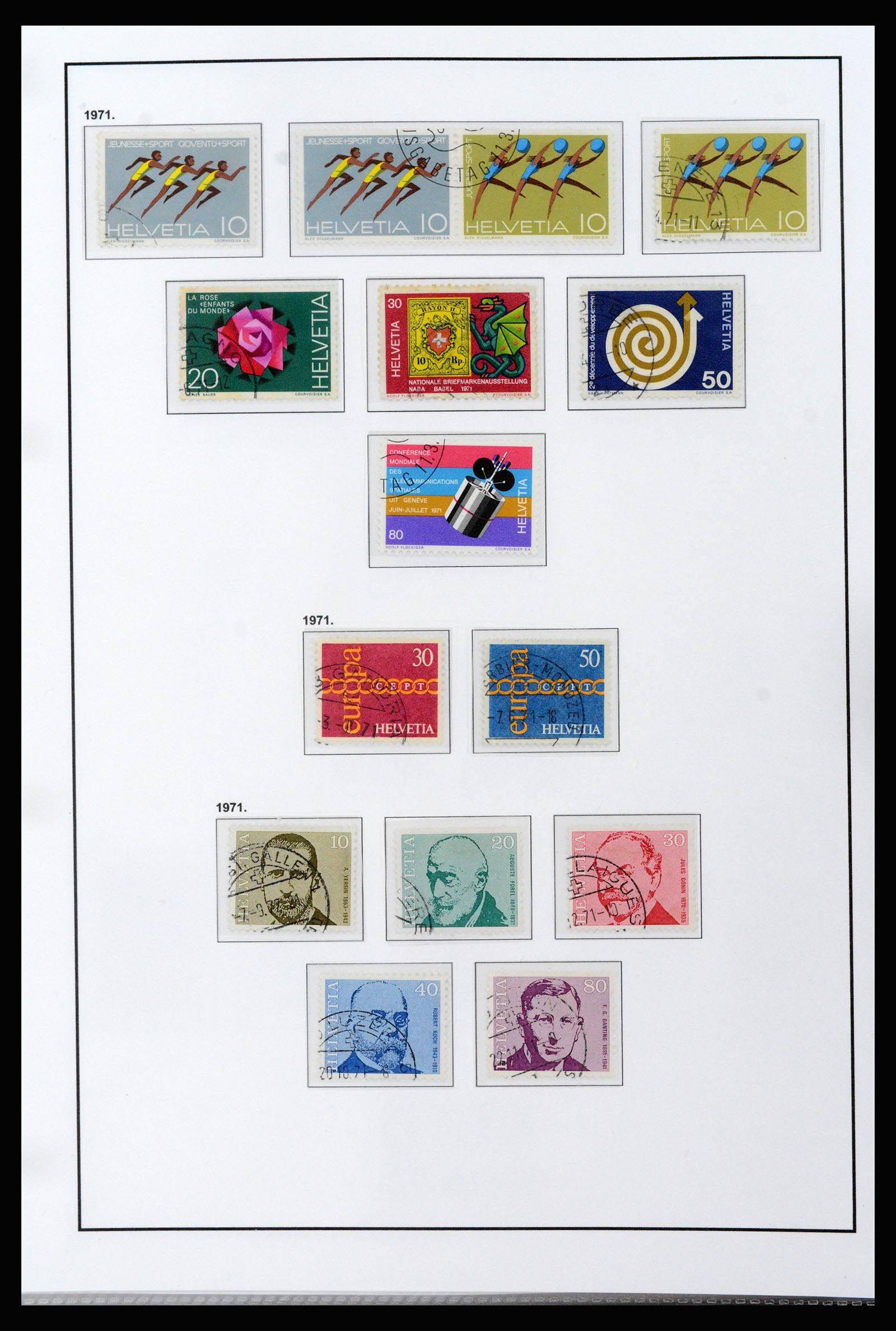 37225 030 - Postzegelverzameling 37225 Zwitserland 1854-2020.