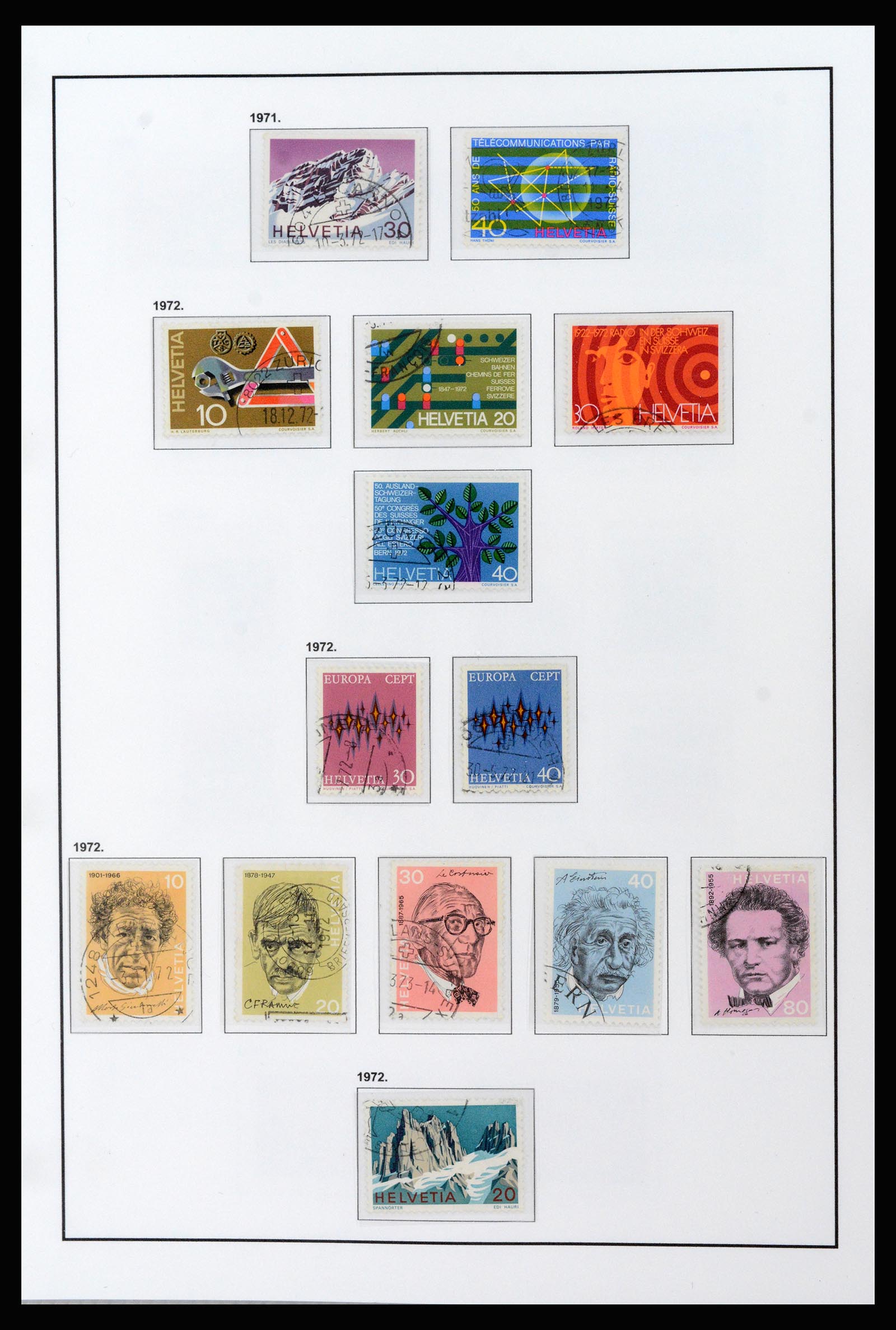 37225 031 - Postzegelverzameling 37225 Zwitserland 1854-2020.