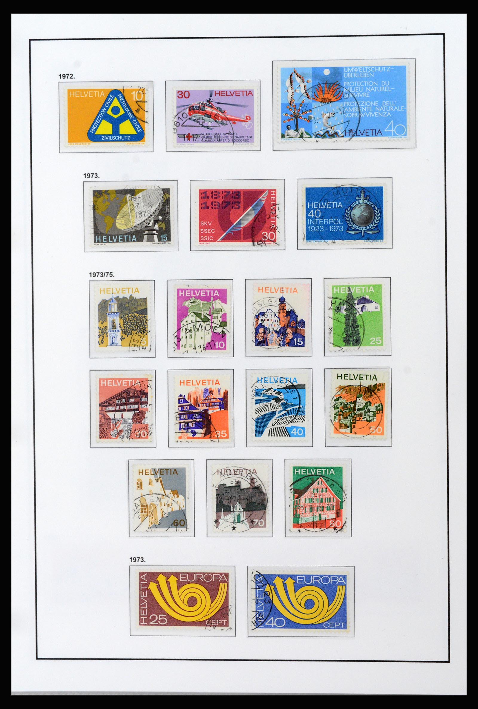 37225 032 - Postzegelverzameling 37225 Zwitserland 1854-2020.