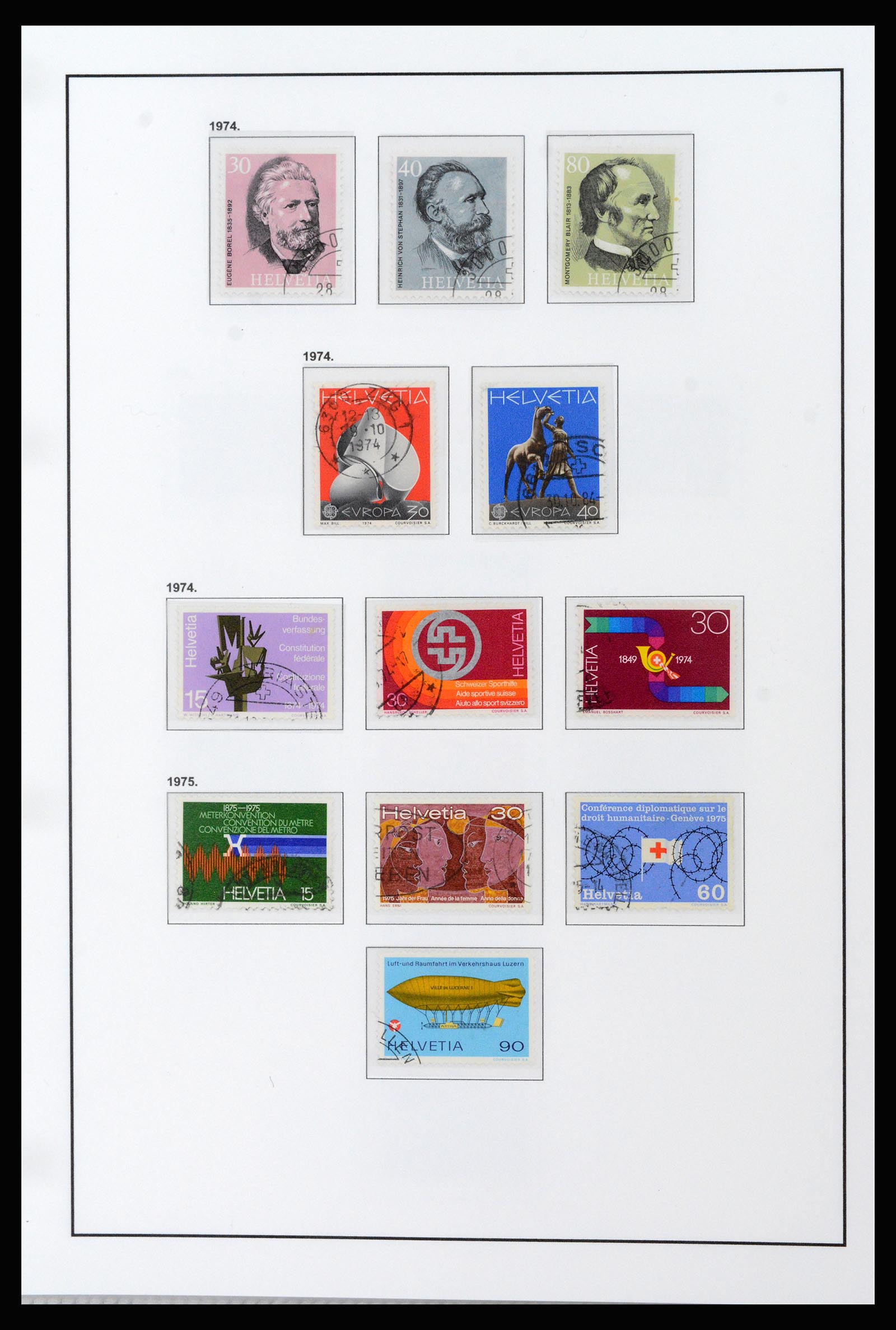 37225 034 - Postzegelverzameling 37225 Zwitserland 1854-2020.
