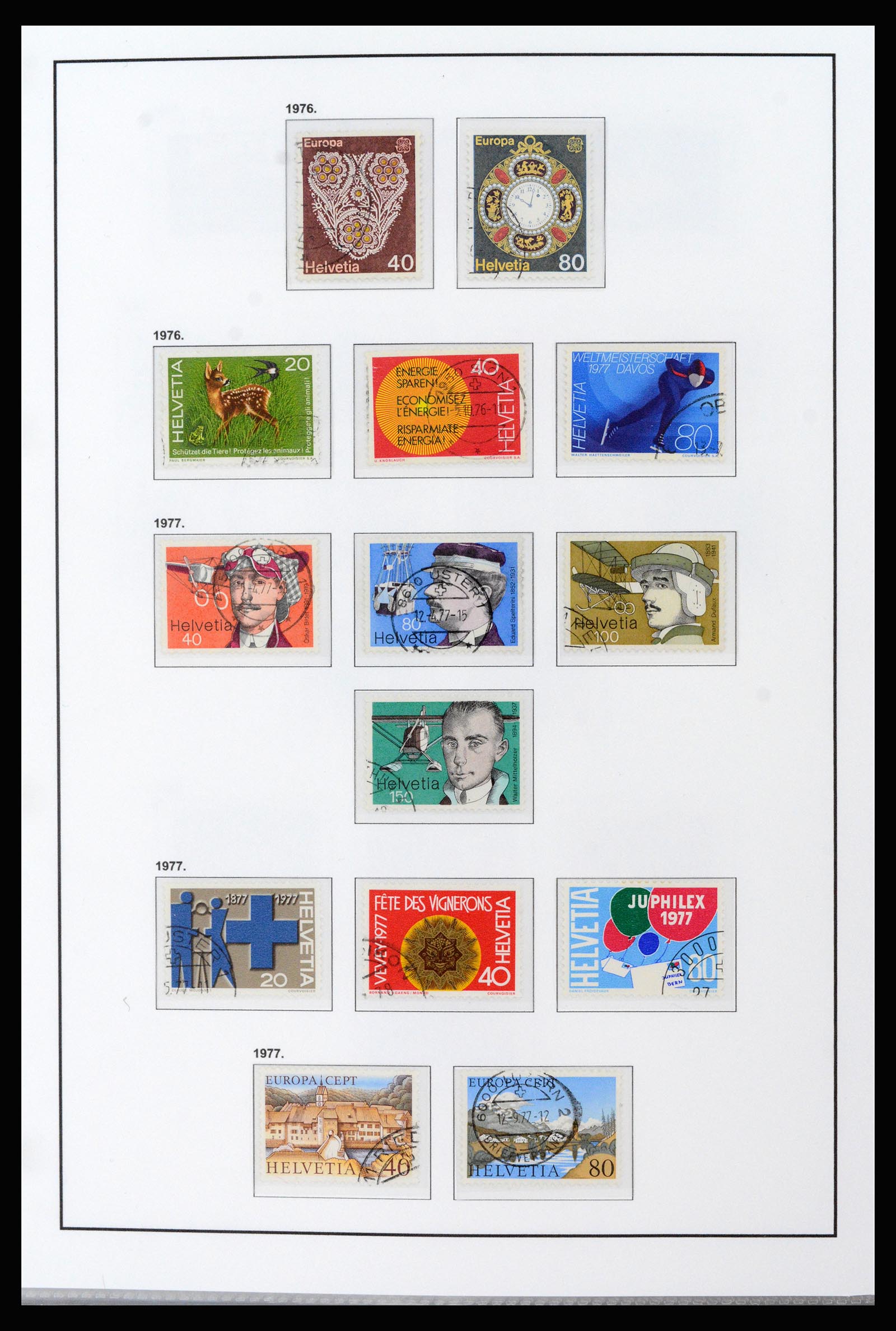 37225 036 - Postzegelverzameling 37225 Zwitserland 1854-2020.