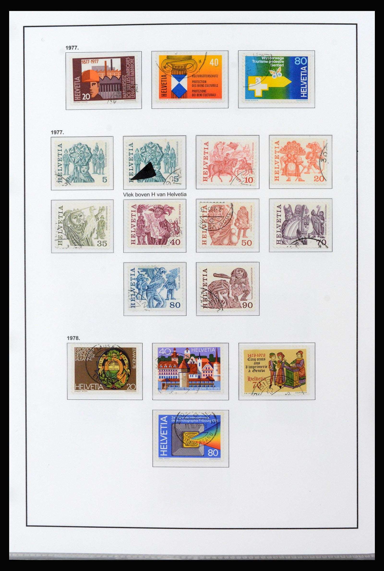 37225 037 - Postzegelverzameling 37225 Zwitserland 1854-2020.