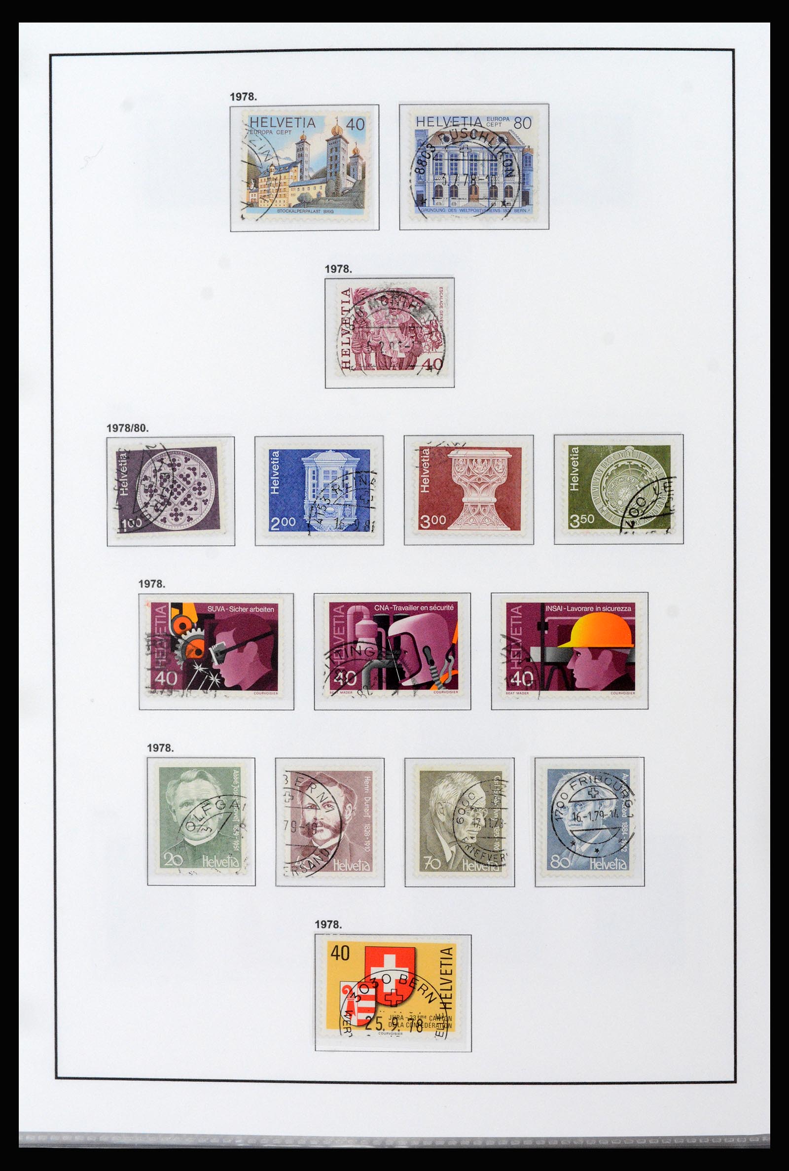 37225 038 - Postzegelverzameling 37225 Zwitserland 1854-2020.
