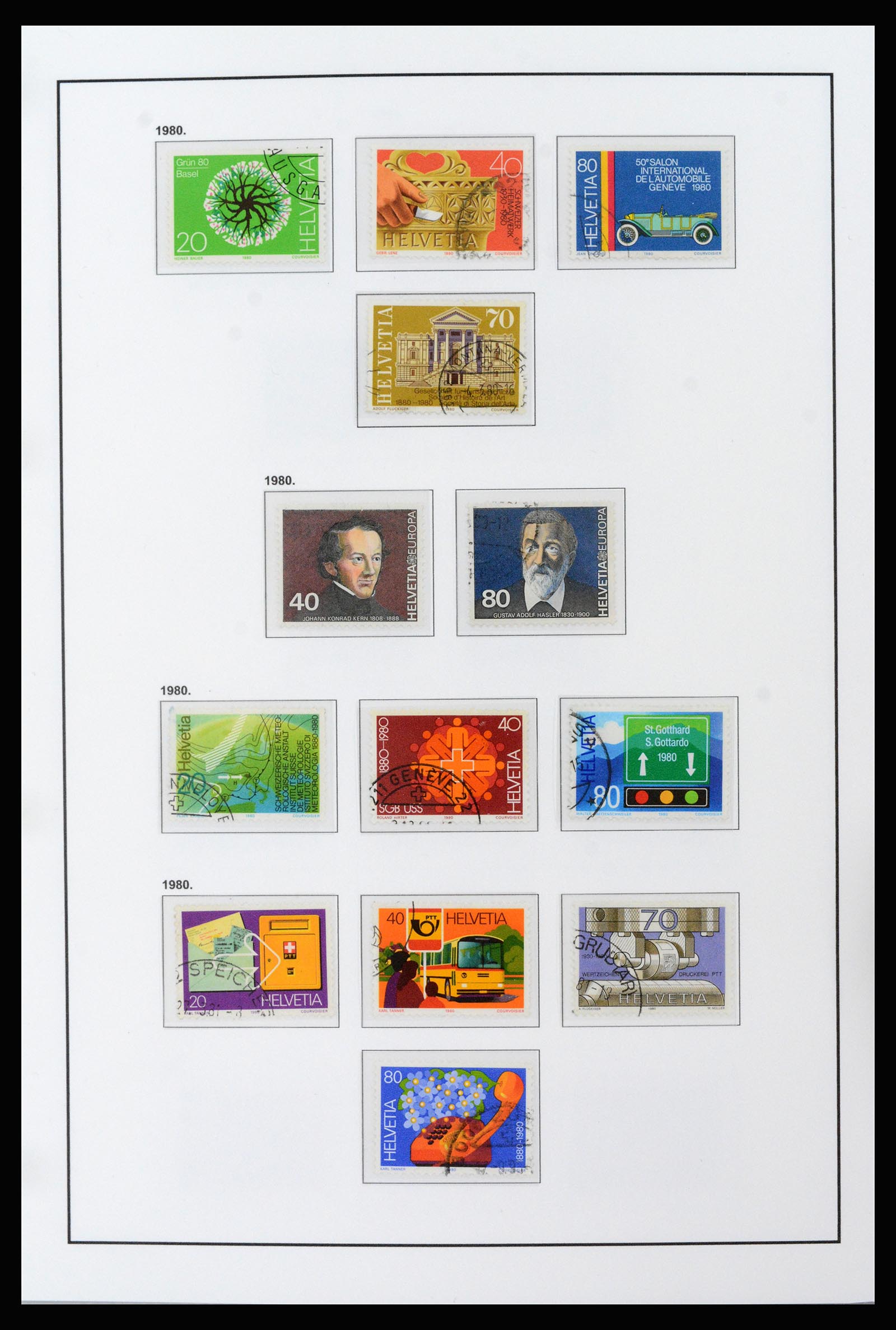 37225 040 - Postzegelverzameling 37225 Zwitserland 1854-2020.