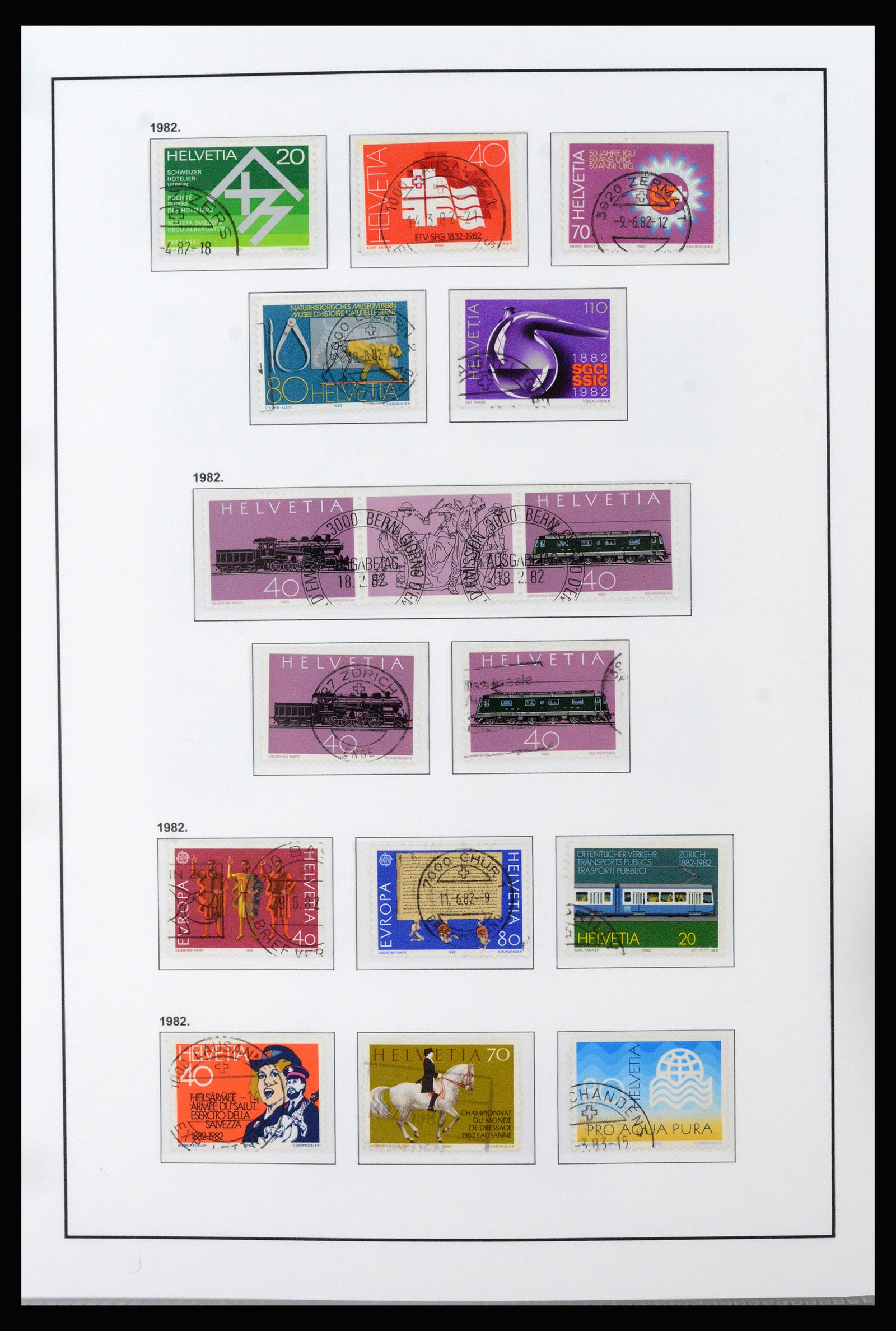 37225 042 - Postzegelverzameling 37225 Zwitserland 1854-2020.