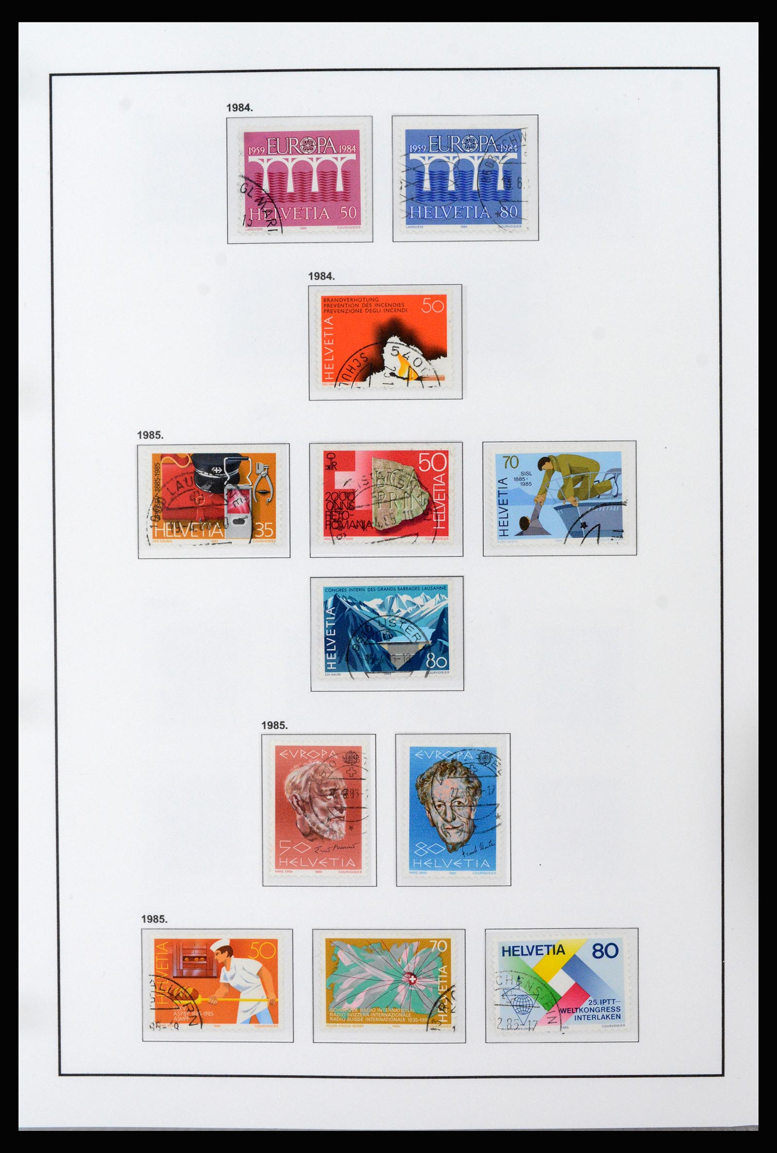 37225 045 - Postzegelverzameling 37225 Zwitserland 1854-2020.
