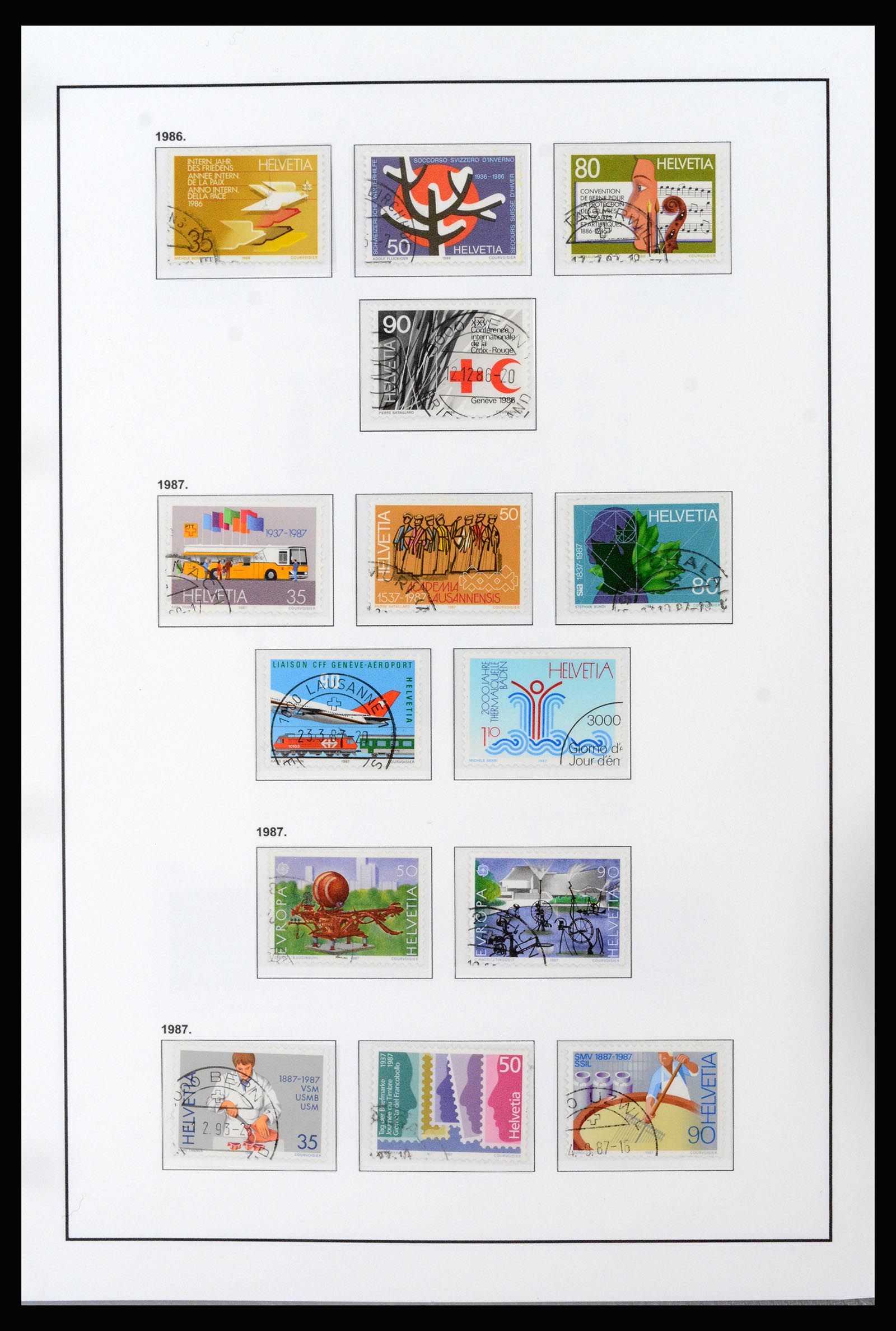 37225 047 - Postzegelverzameling 37225 Zwitserland 1854-2020.
