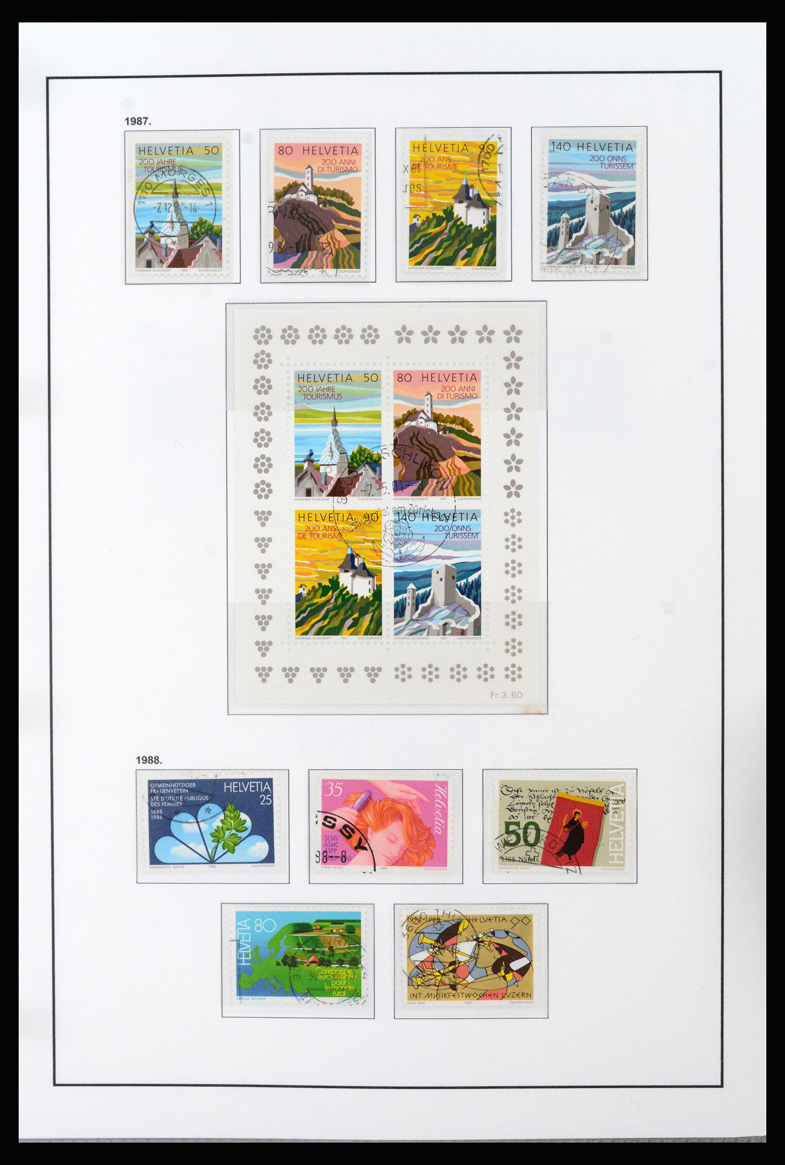 37225 048 - Postzegelverzameling 37225 Zwitserland 1854-2020.