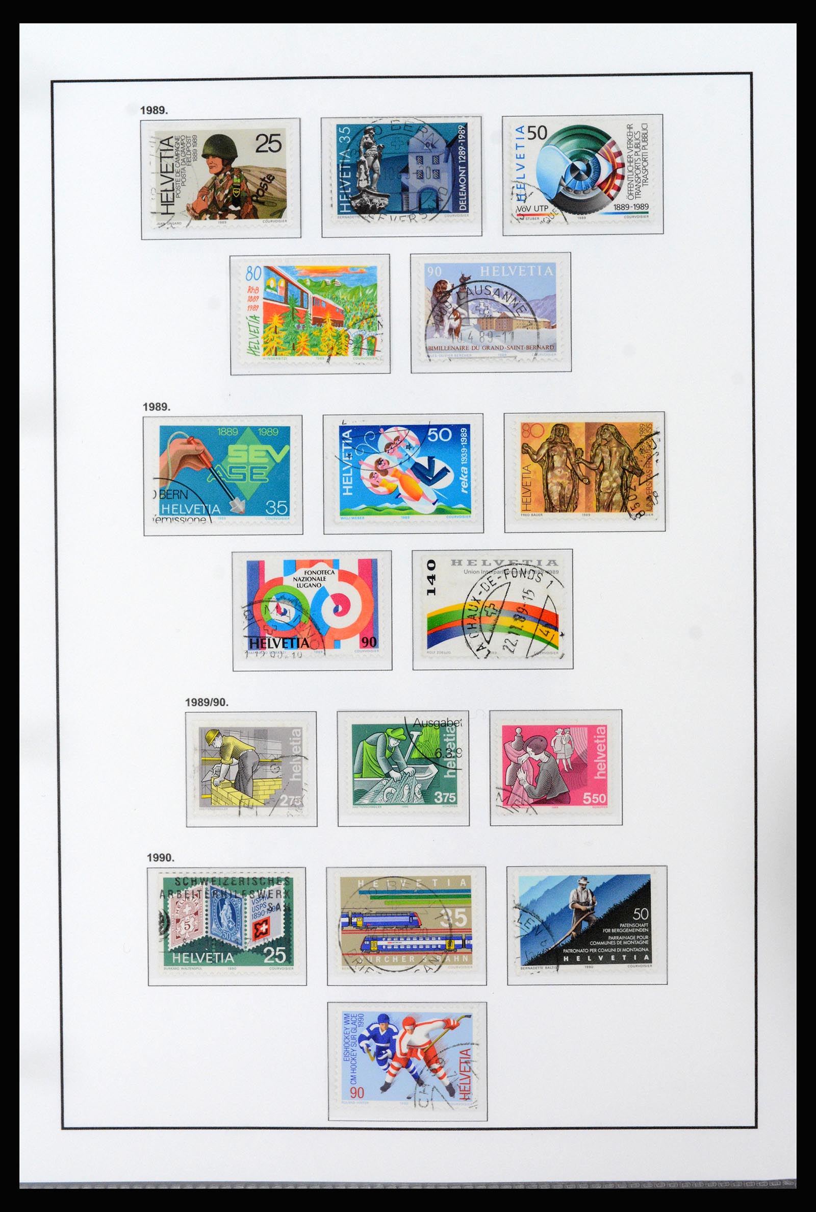 37225 050 - Postzegelverzameling 37225 Zwitserland 1854-2020.