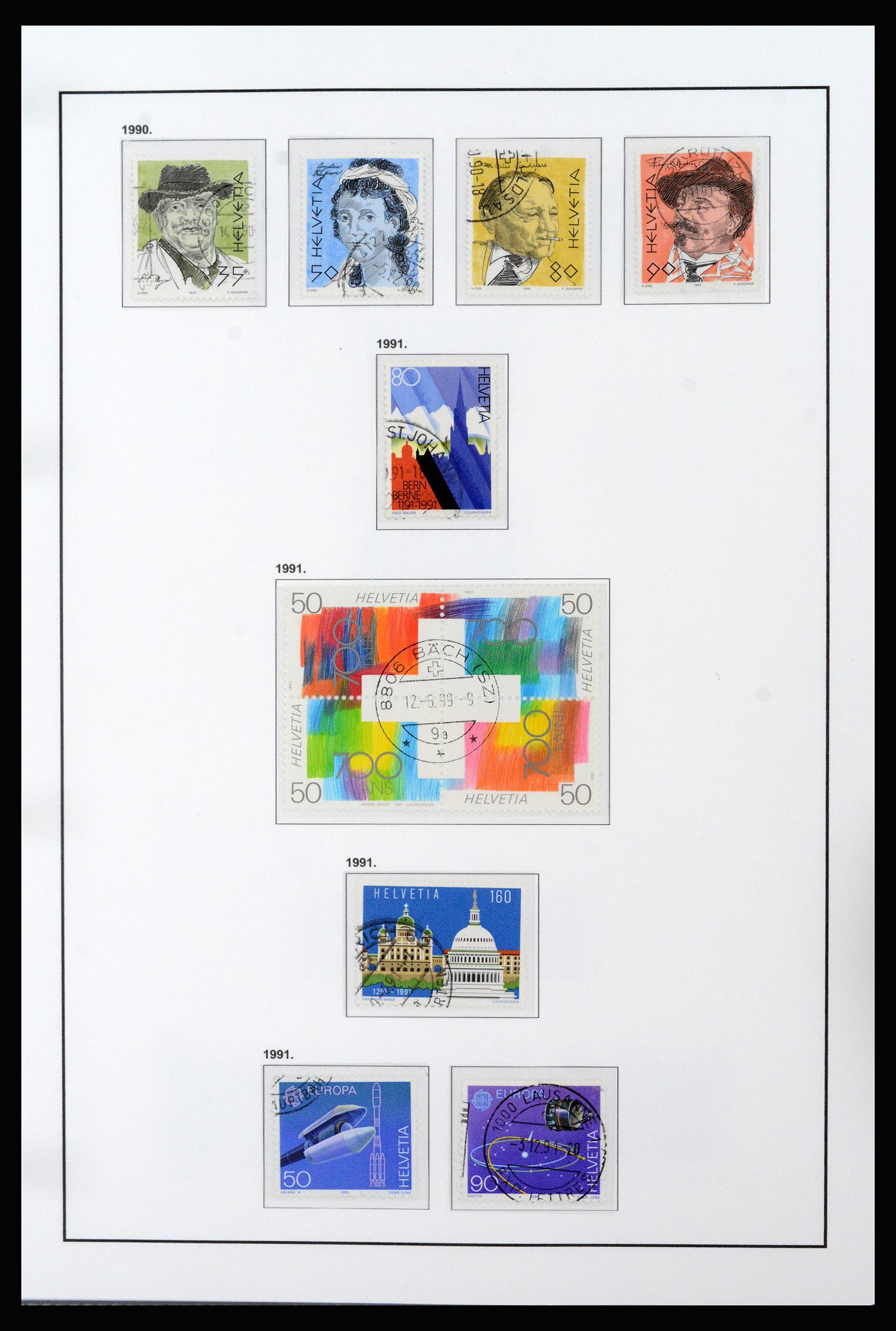 37225 052 - Postzegelverzameling 37225 Zwitserland 1854-2020.