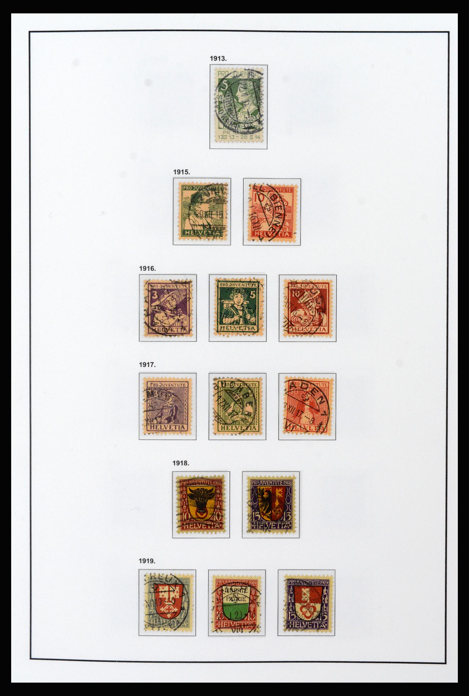 37225 055 - Postzegelverzameling 37225 Zwitserland 1854-2020.