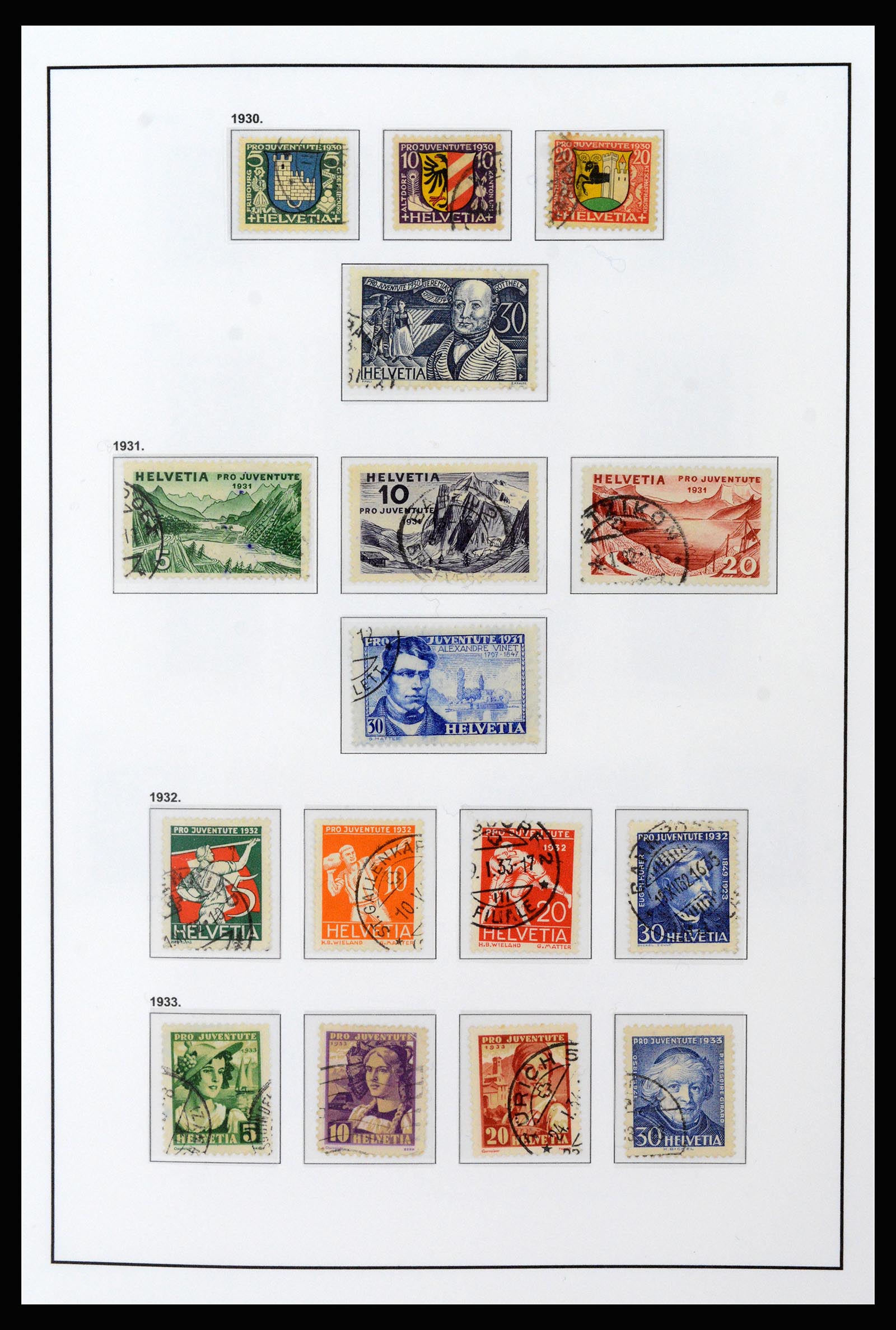 37225 058 - Postzegelverzameling 37225 Zwitserland 1854-2020.