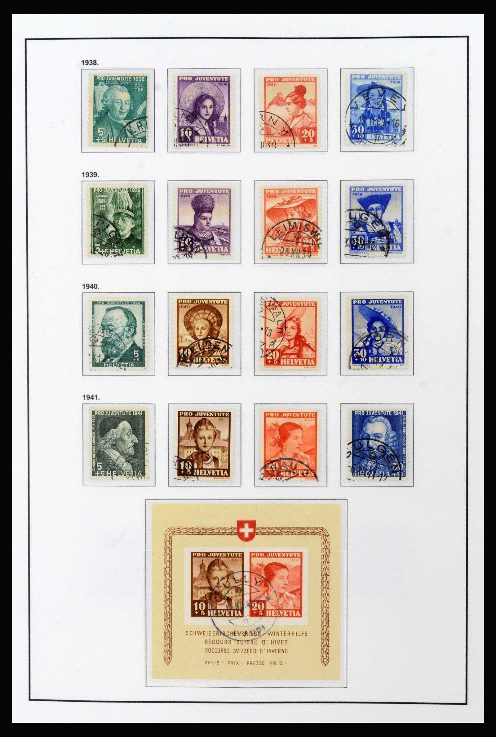 37225 060 - Postzegelverzameling 37225 Zwitserland 1854-2020.