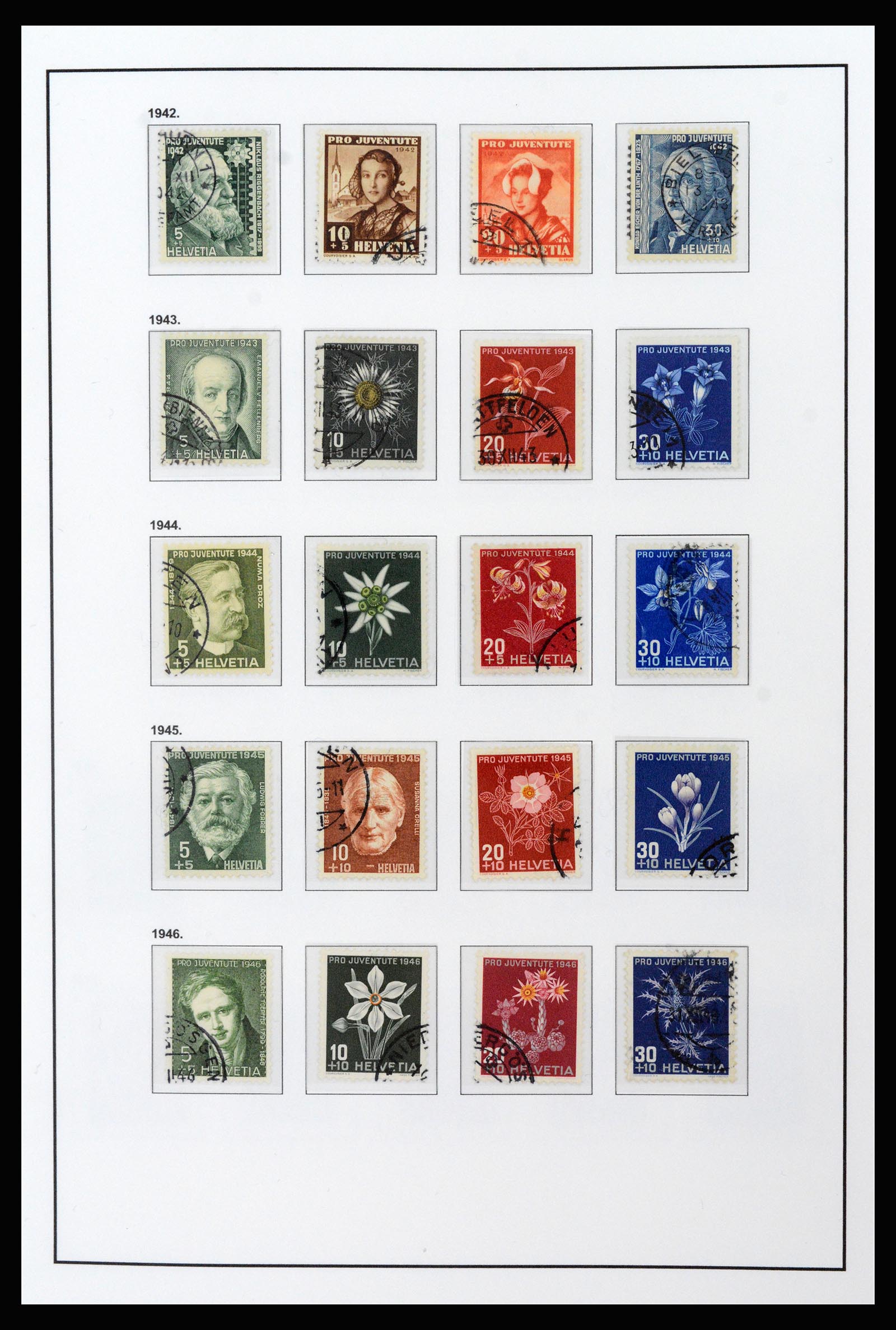 37225 061 - Postzegelverzameling 37225 Zwitserland 1854-2020.