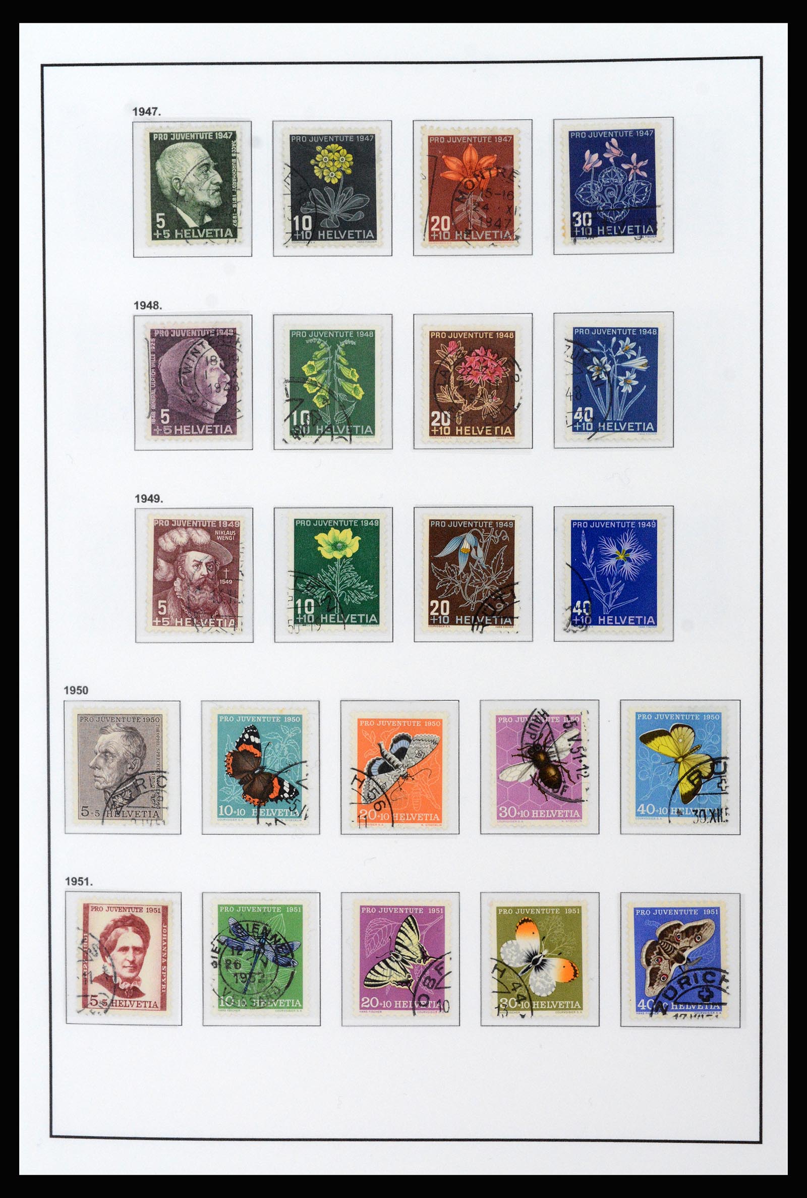 37225 062 - Postzegelverzameling 37225 Zwitserland 1854-2020.
