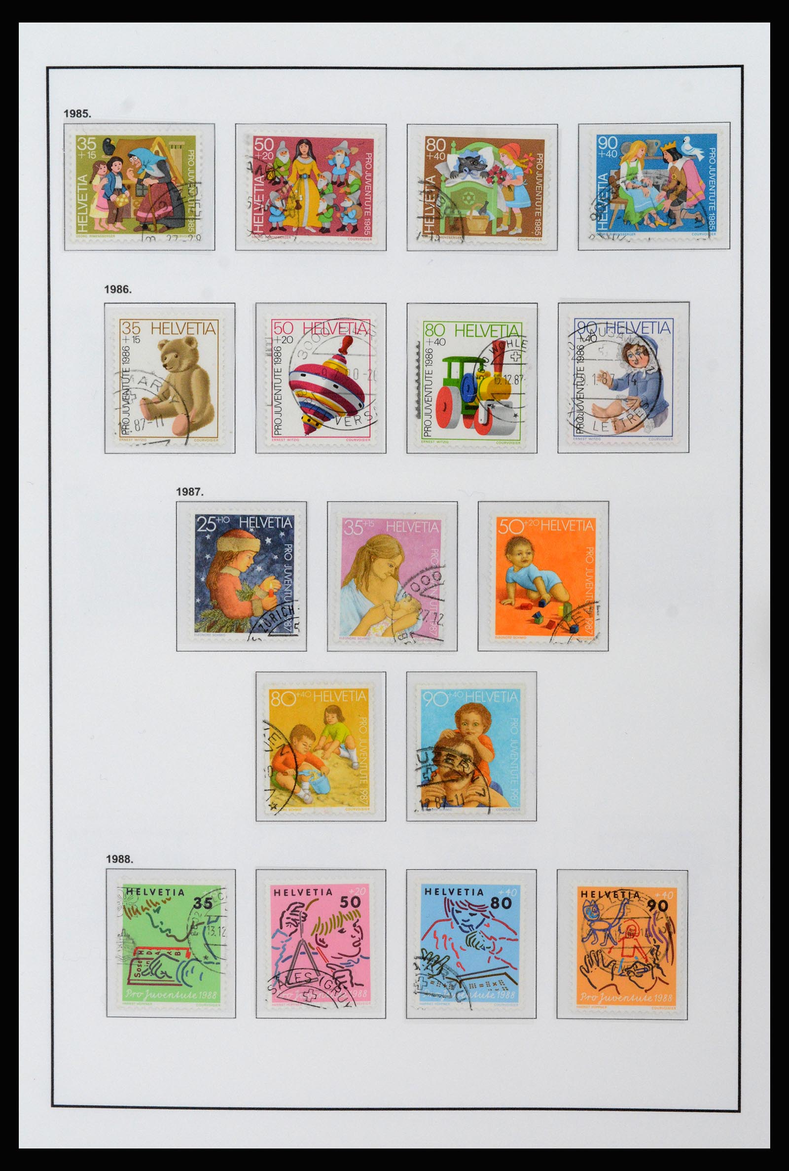 37225 070 - Postzegelverzameling 37225 Zwitserland 1854-2020.