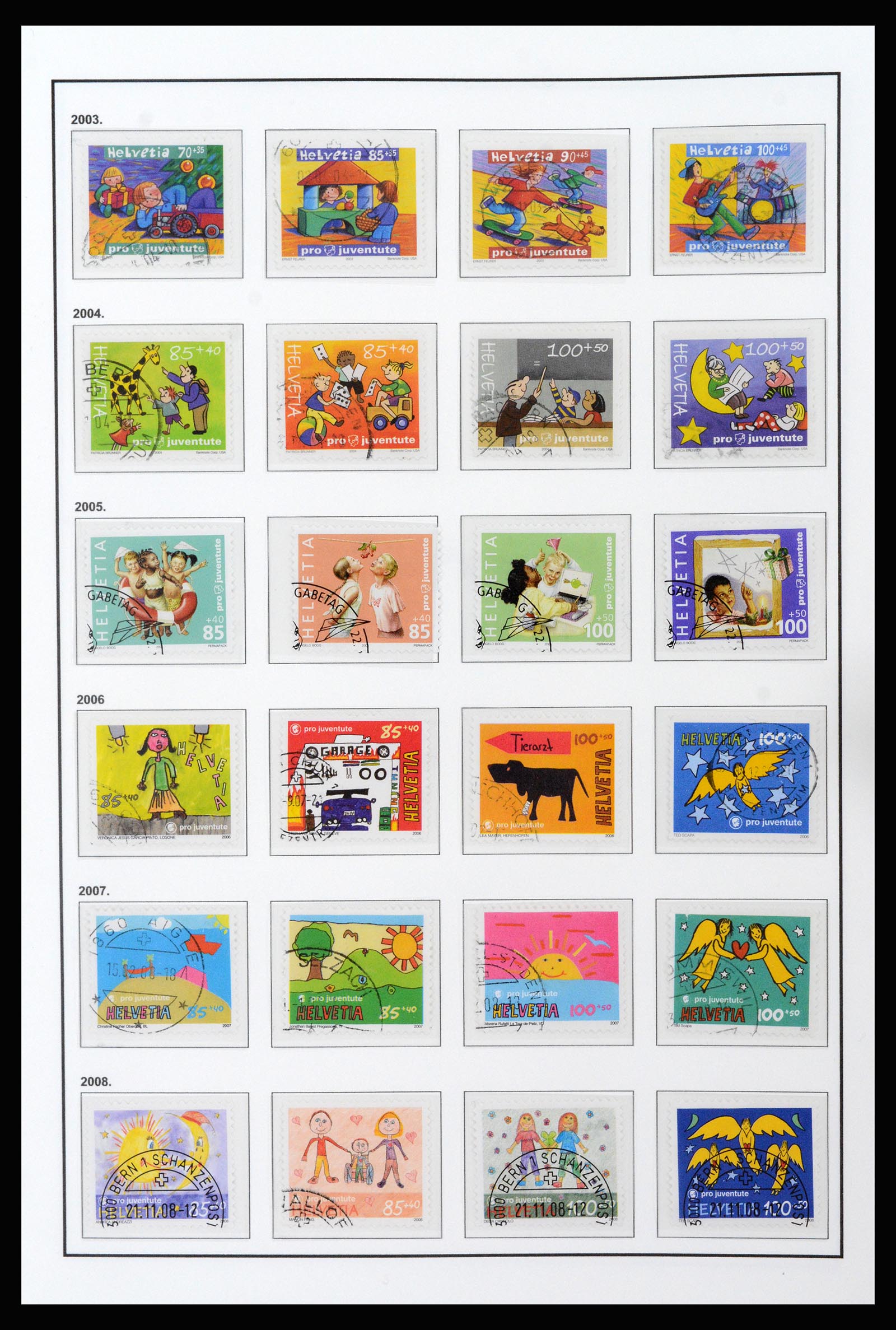 37225 074 - Postzegelverzameling 37225 Zwitserland 1854-2020.