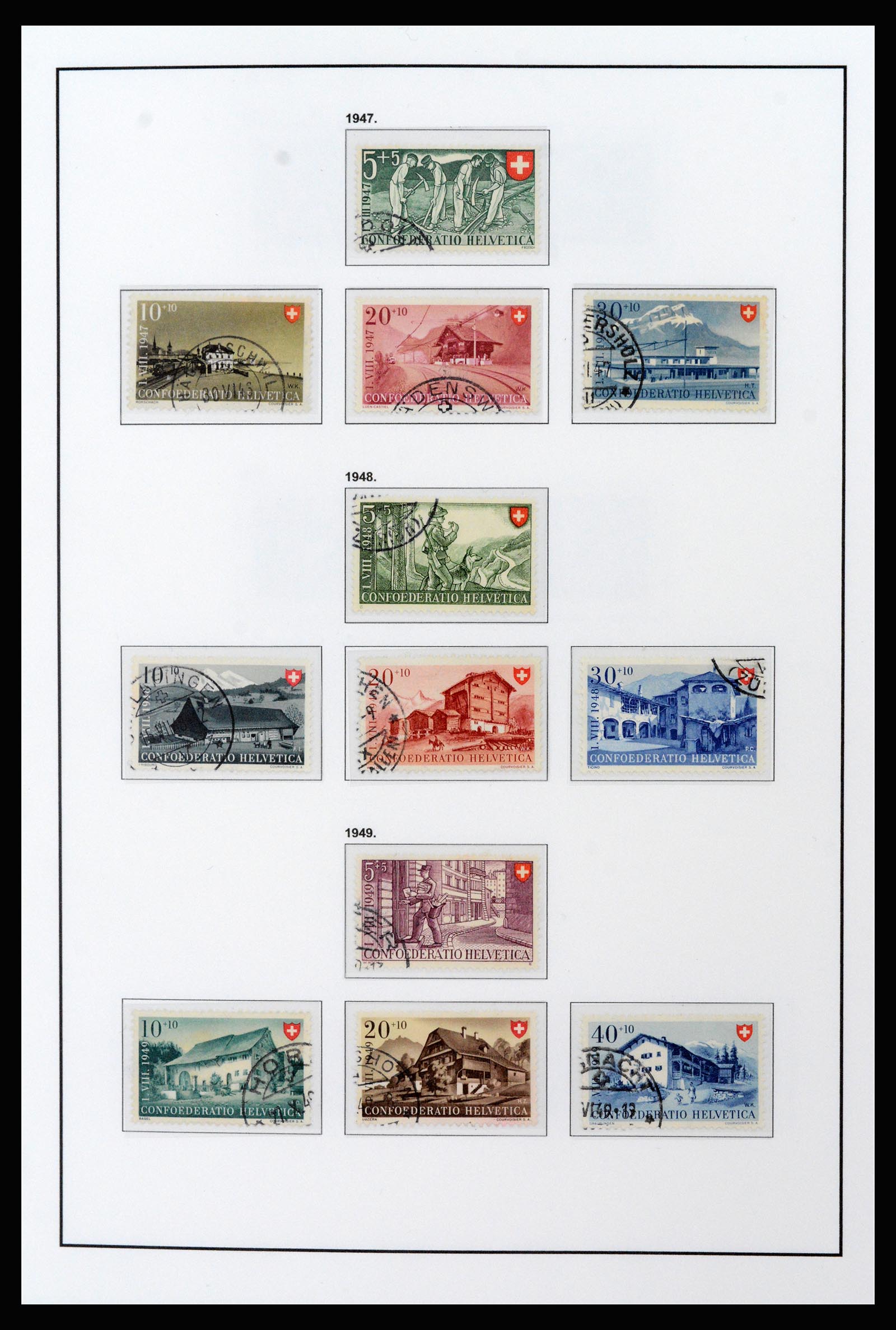 37225 078 - Postzegelverzameling 37225 Zwitserland 1854-2020.