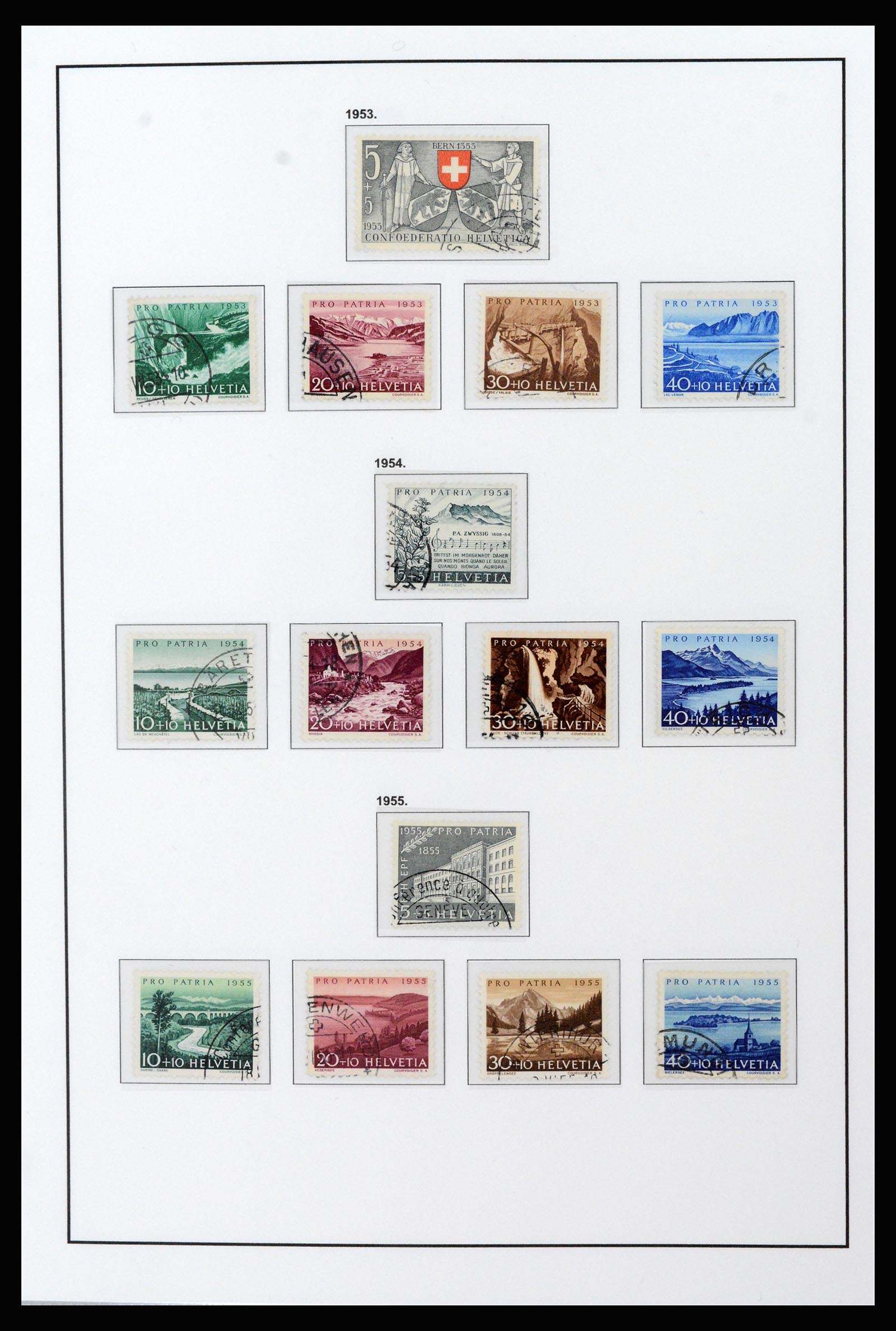 37225 080 - Postzegelverzameling 37225 Zwitserland 1854-2020.