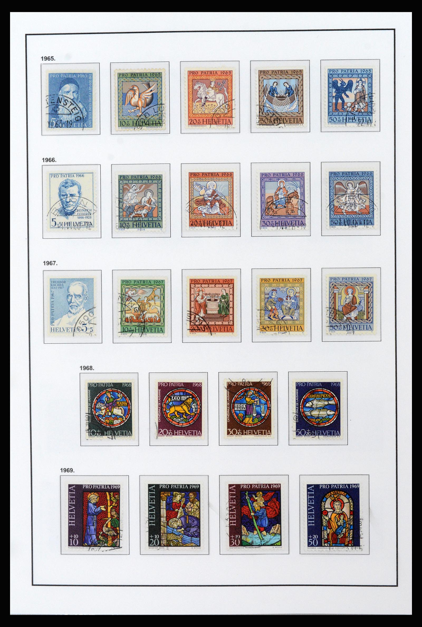 37225 084 - Postzegelverzameling 37225 Zwitserland 1854-2020.