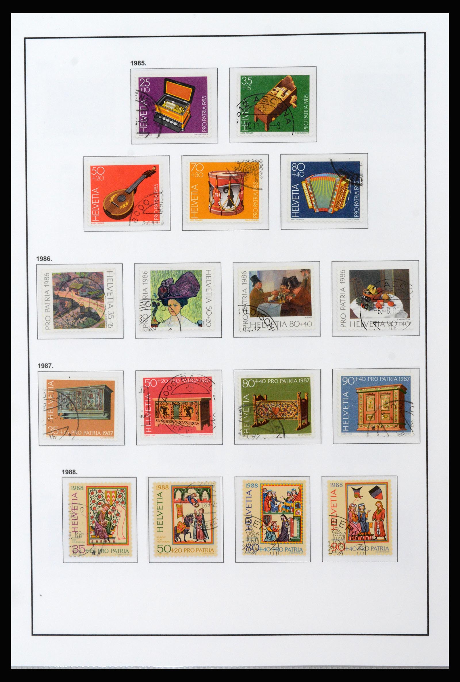 37225 088 - Postzegelverzameling 37225 Zwitserland 1854-2020.