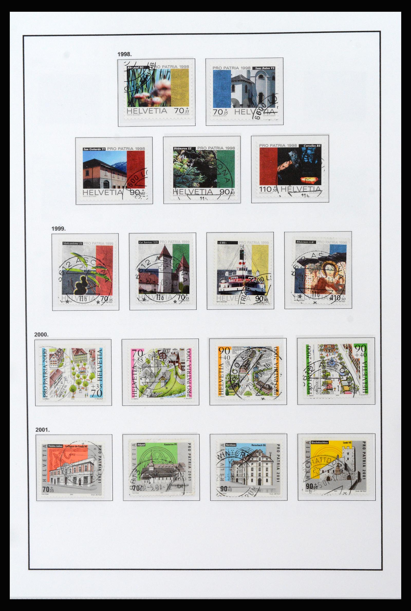 37225 091 - Postzegelverzameling 37225 Zwitserland 1854-2020.