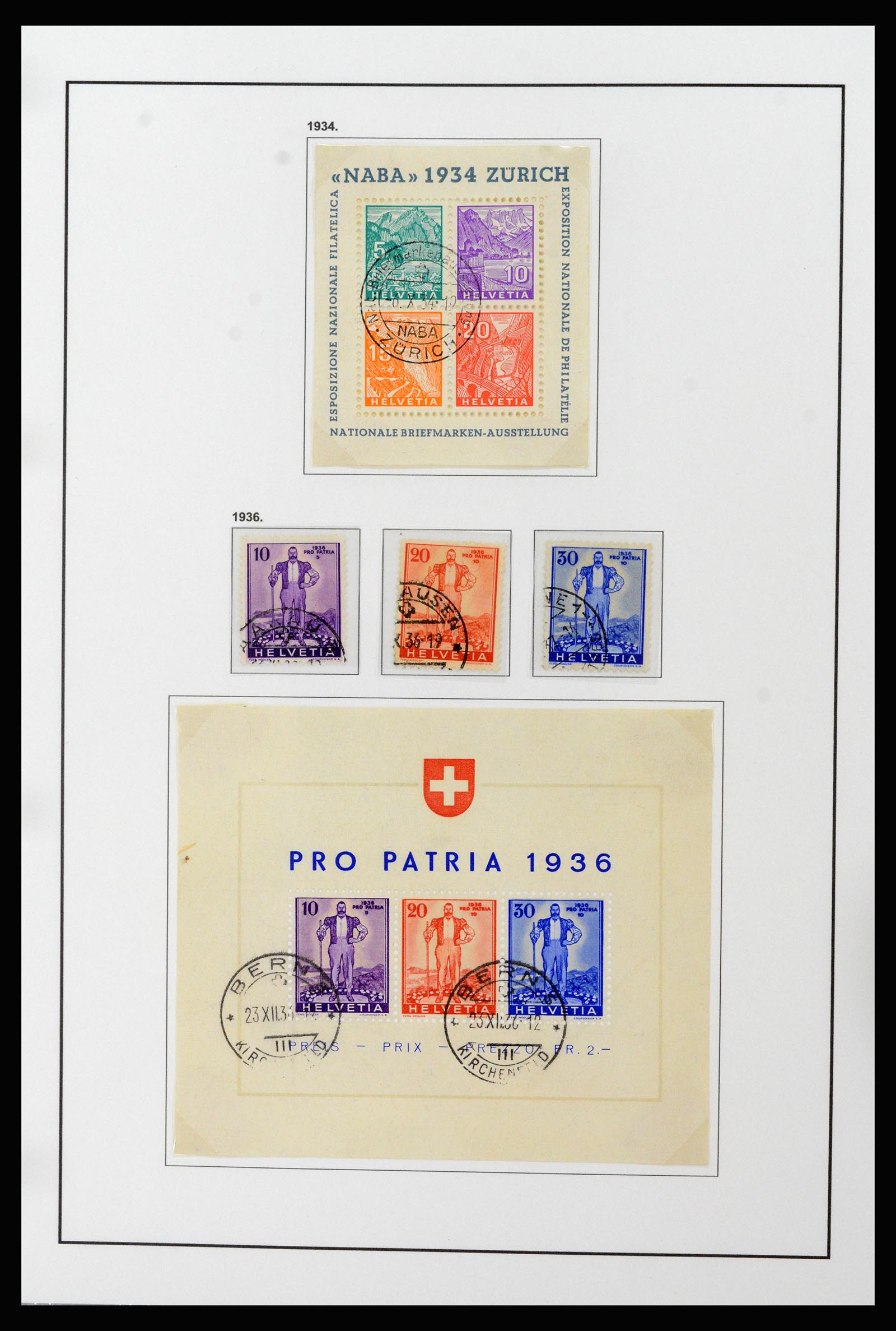 37225 099 - Stamp collection 37225 Switzerland 1854-2020.
