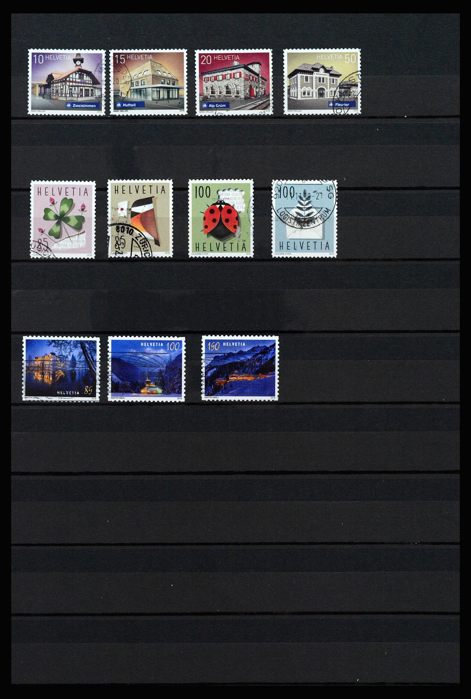 37225 193 - Postzegelverzameling 37225 Zwitserland 1854-2020.