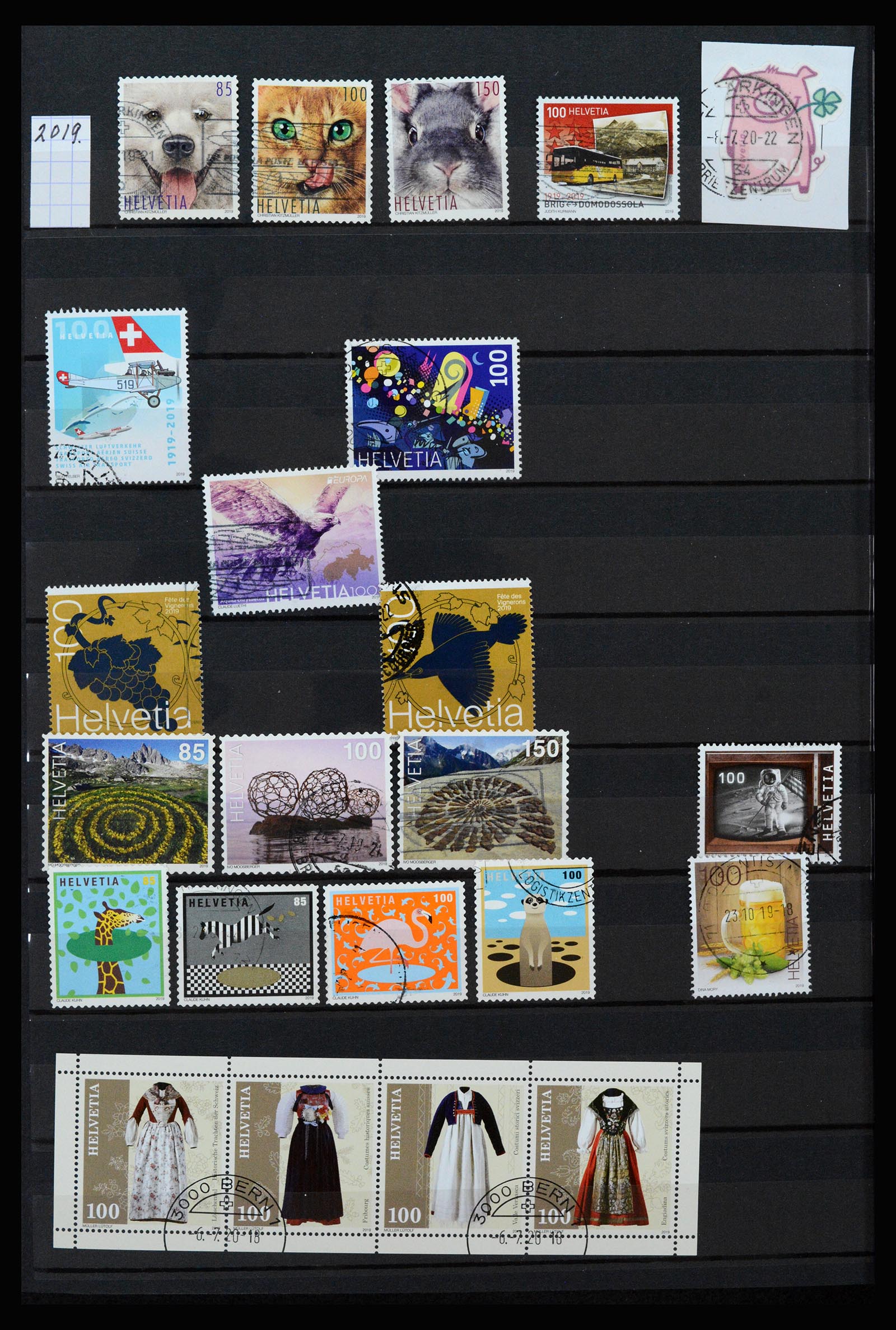 37225 194 - Stamp collection 37225 Switzerland 1854-2020.