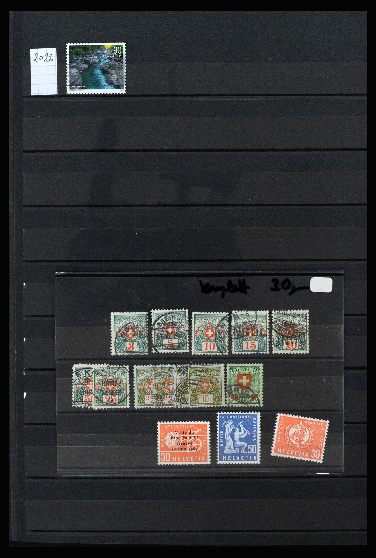 37225 200 - Postzegelverzameling 37225 Zwitserland 1854-2020.