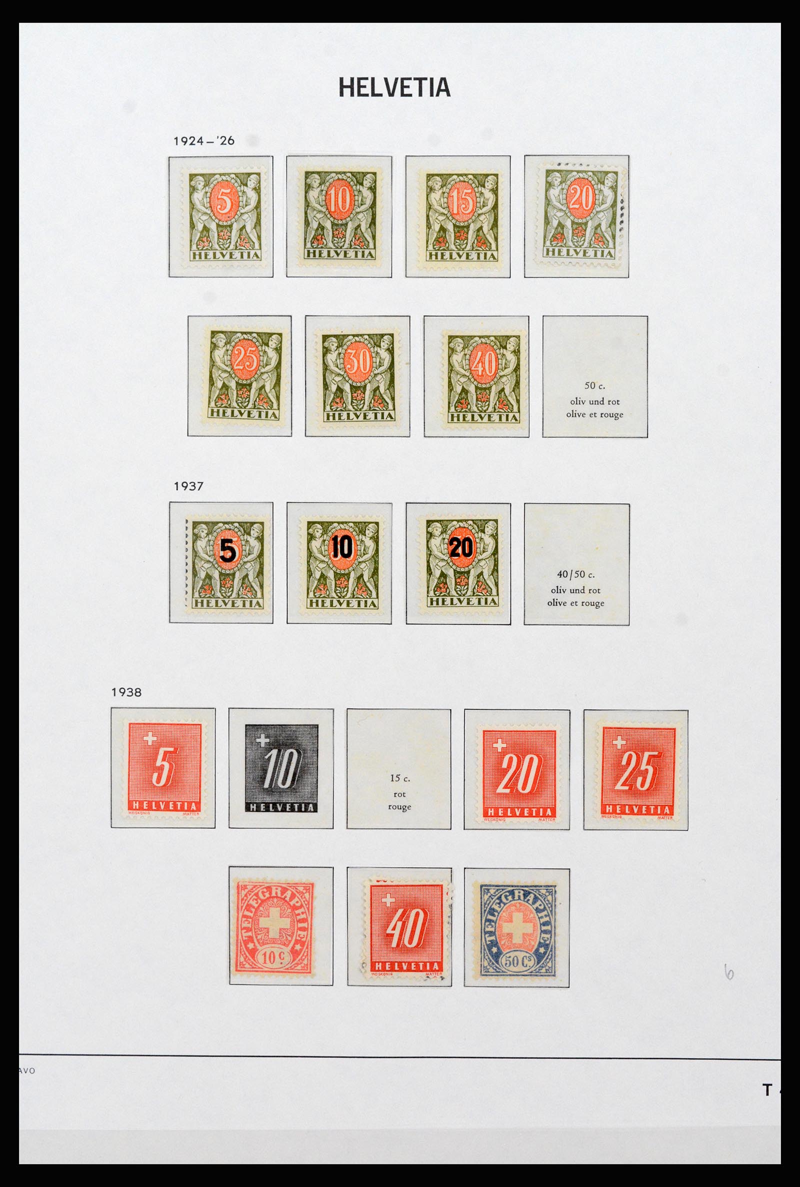 37225 205 - Stamp collection 37225 Switzerland 1854-2020.
