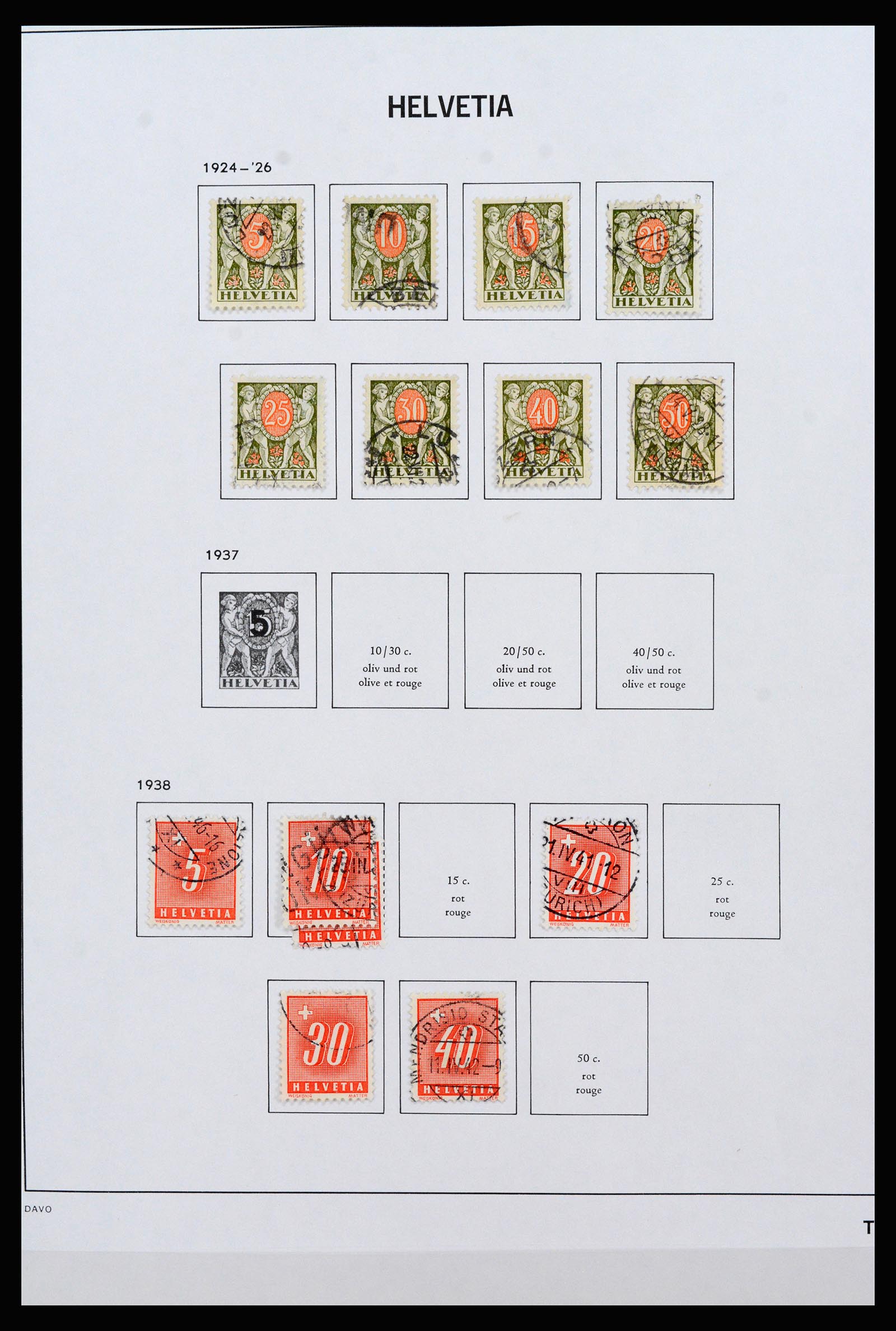 37225 206 - Postzegelverzameling 37225 Zwitserland 1854-2020.