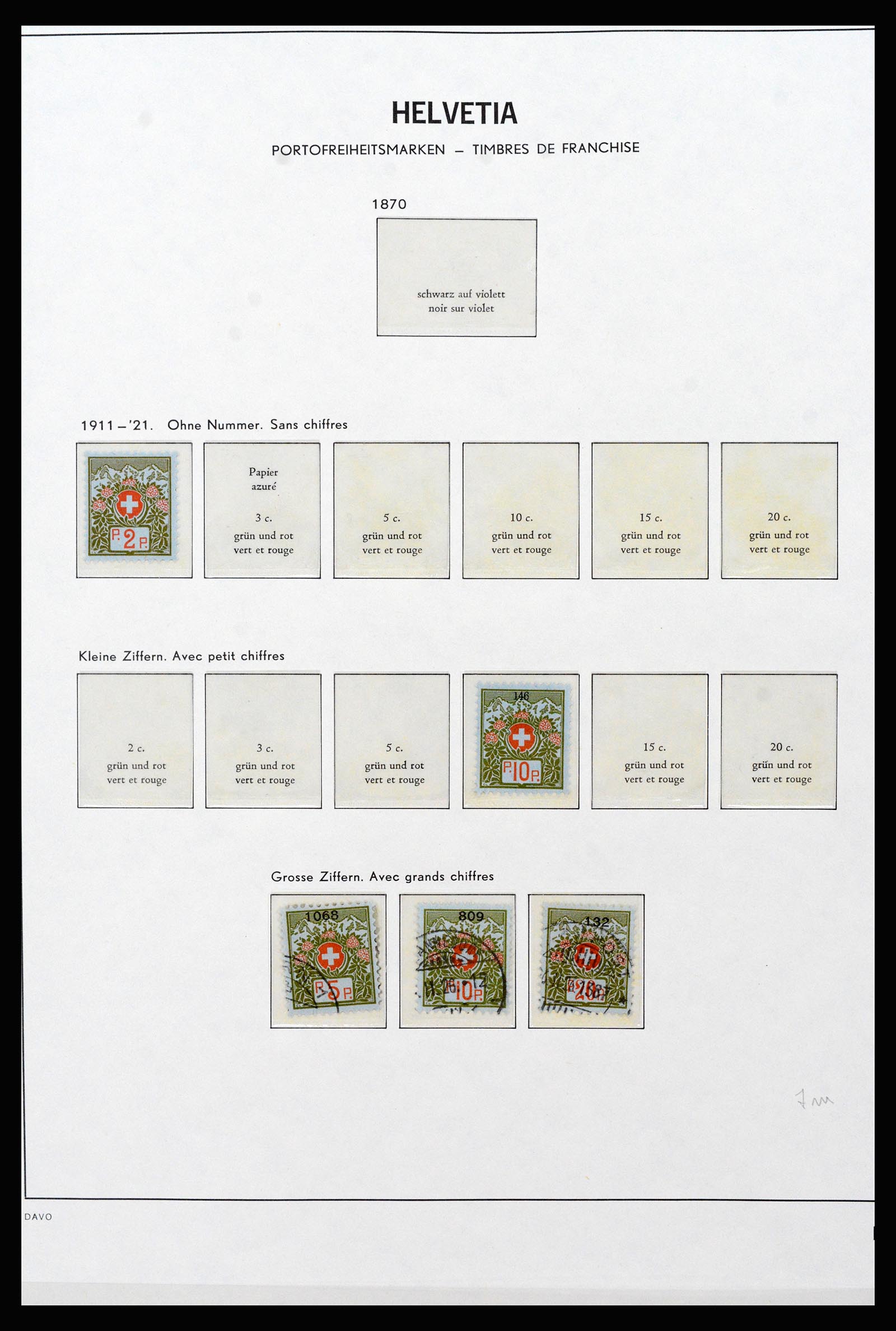 37225 207 - Postzegelverzameling 37225 Zwitserland 1854-2020.