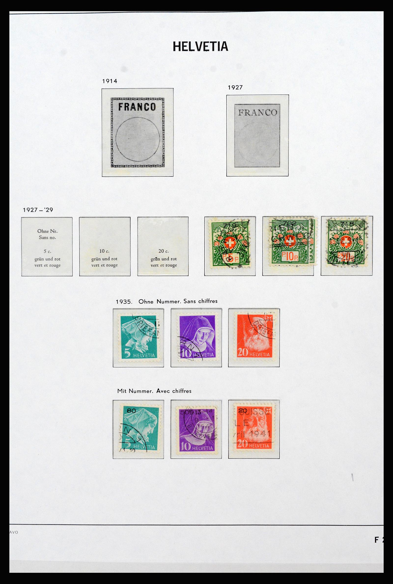 37225 208 - Postzegelverzameling 37225 Zwitserland 1854-2020.