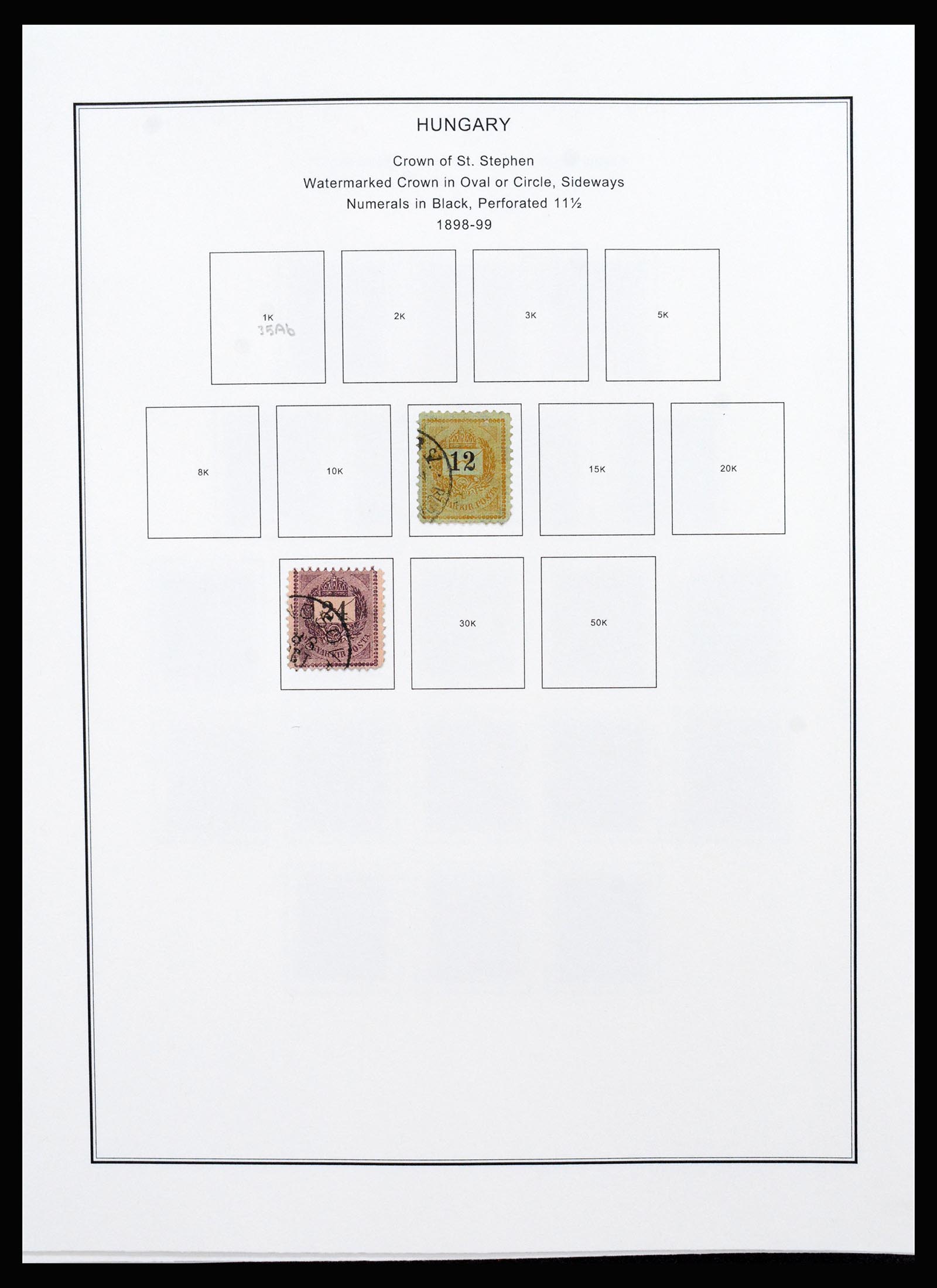 37226 015 - Postzegelverzameling 37226 Hongarije en gebieden 1871-1980.