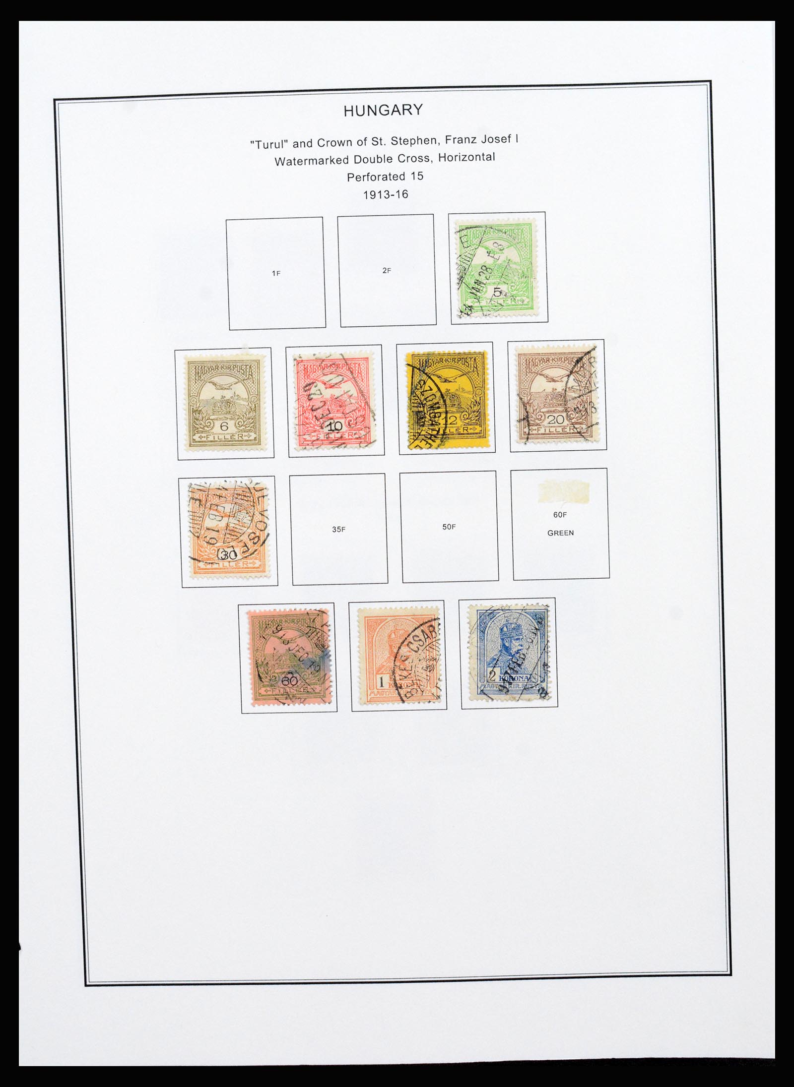37226 022 - Postzegelverzameling 37226 Hongarije en gebieden 1871-1980.