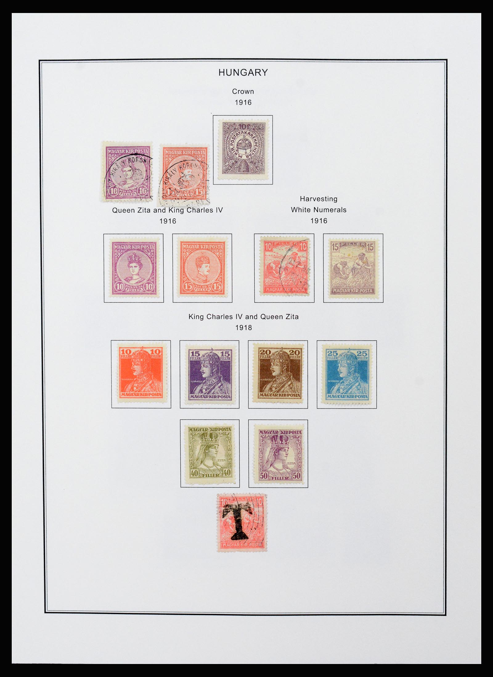 37226 024 - Postzegelverzameling 37226 Hongarije en gebieden 1871-1980.